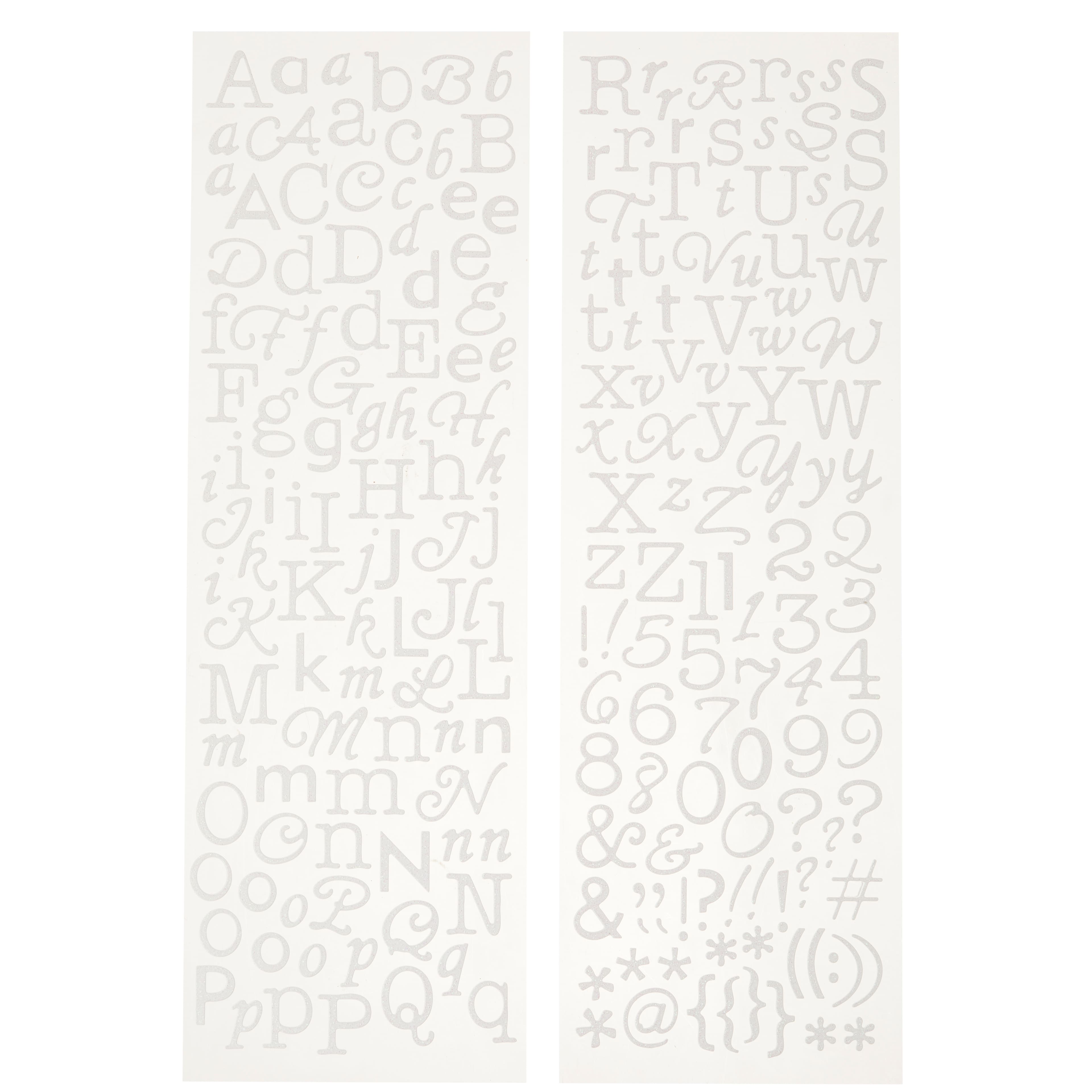 12 Pack: Glitter Alphabet Stickers by Recollections™
