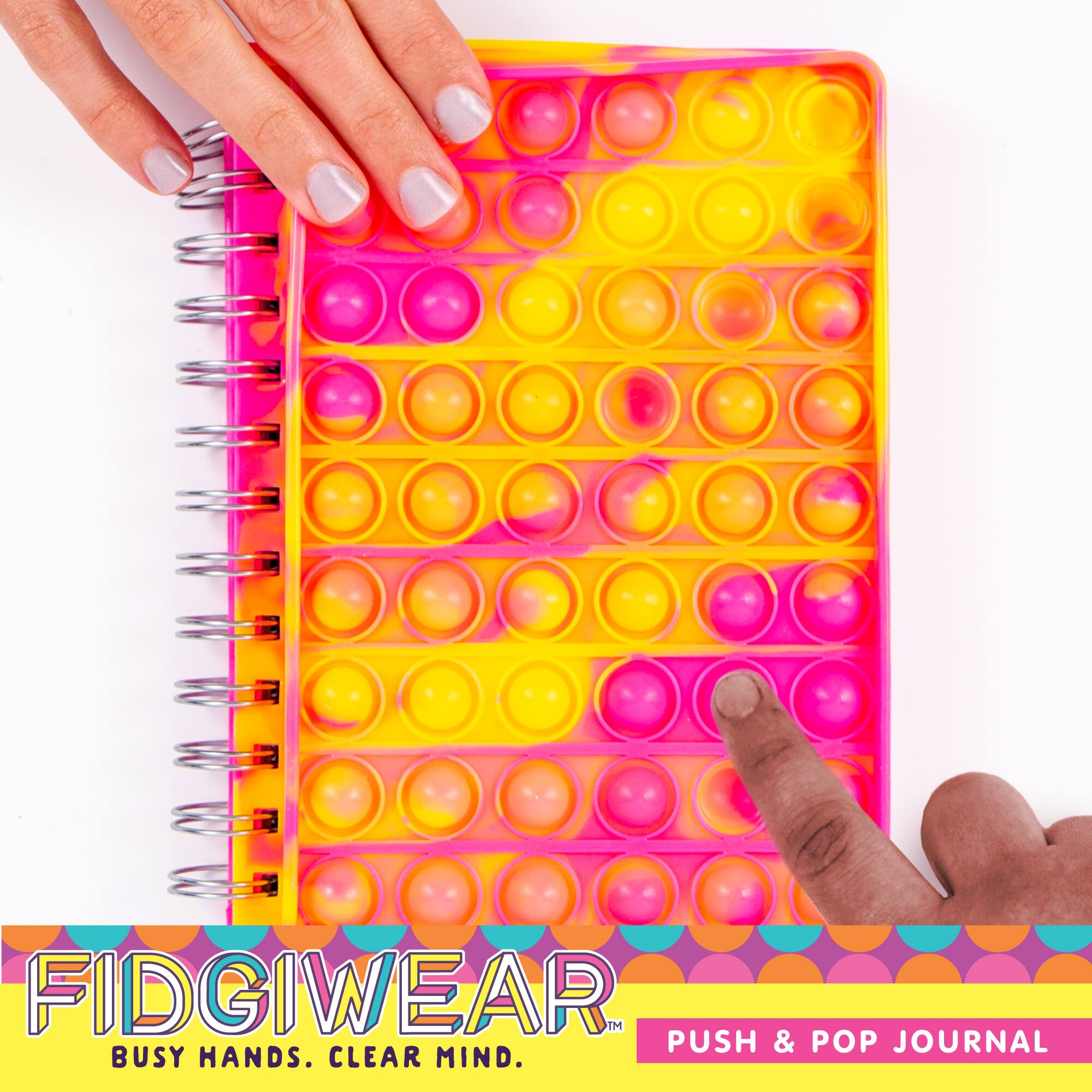 Horizon Fidgiwear Poppable Pink Journal