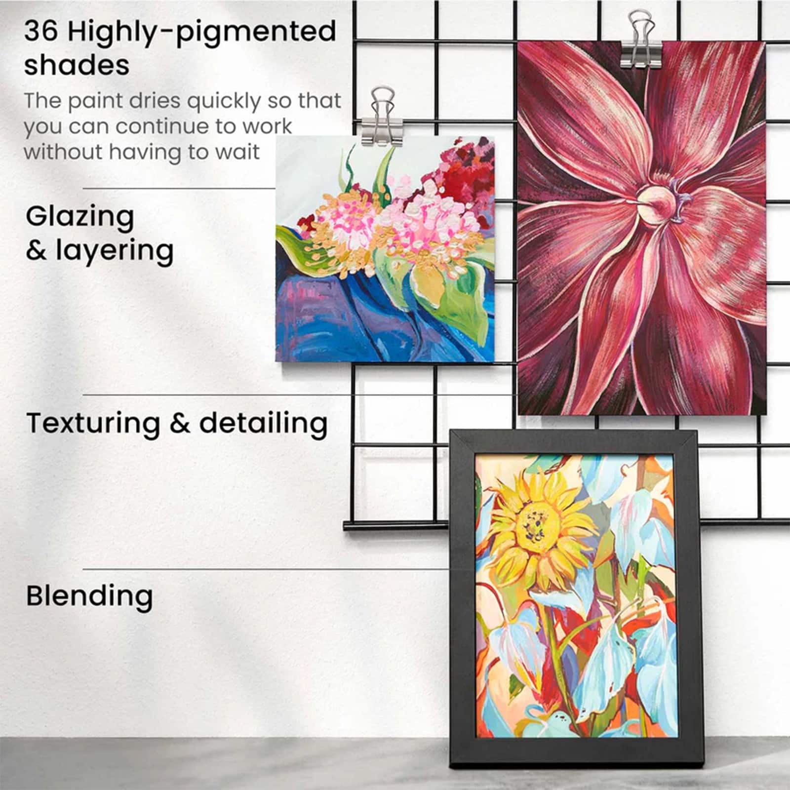 Arteza&#xAE; 36 Color Metallic Gouache Paint Set