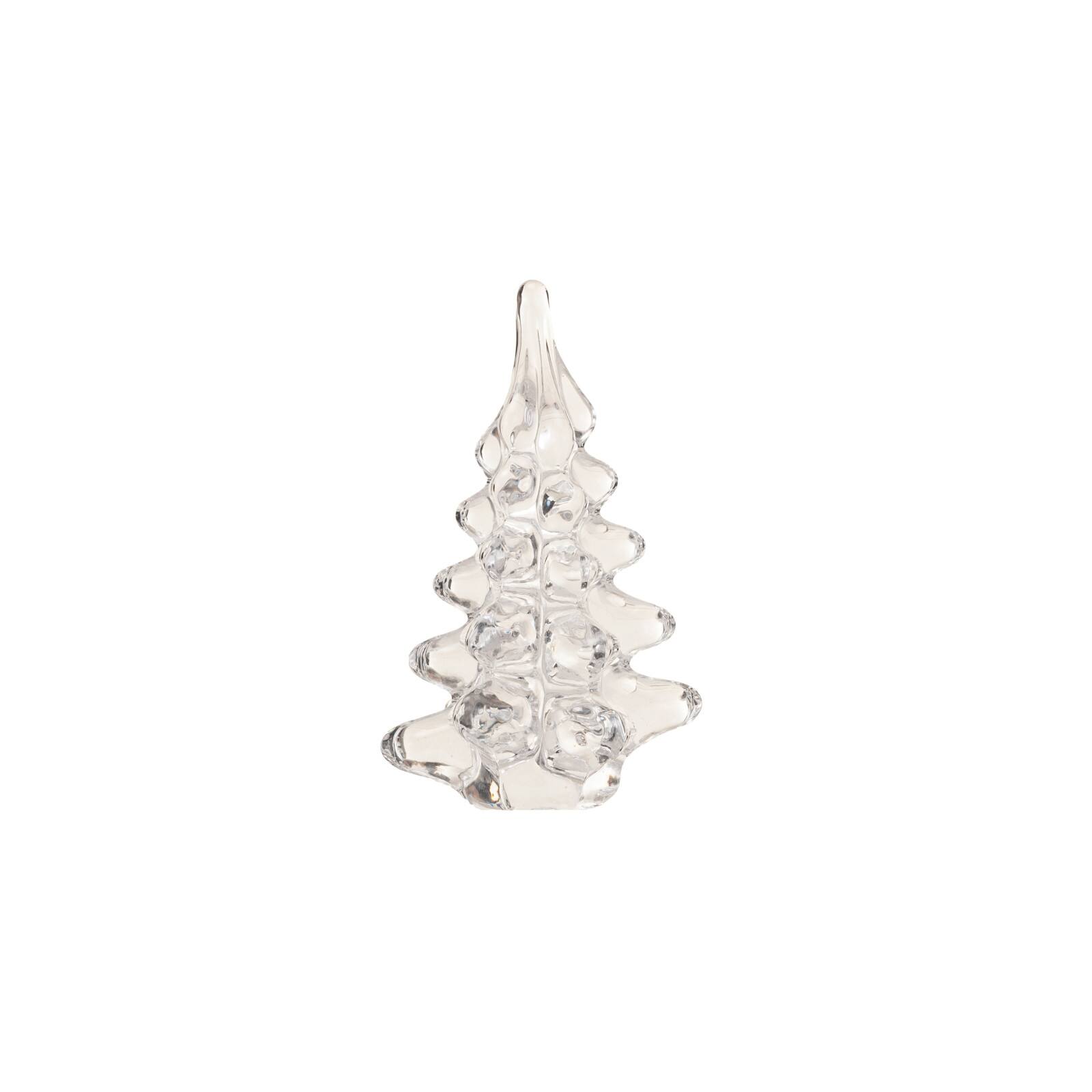 Hello Honey&#xAE; 4.25&#x22; Clear Decorative Glass Christmas Tree