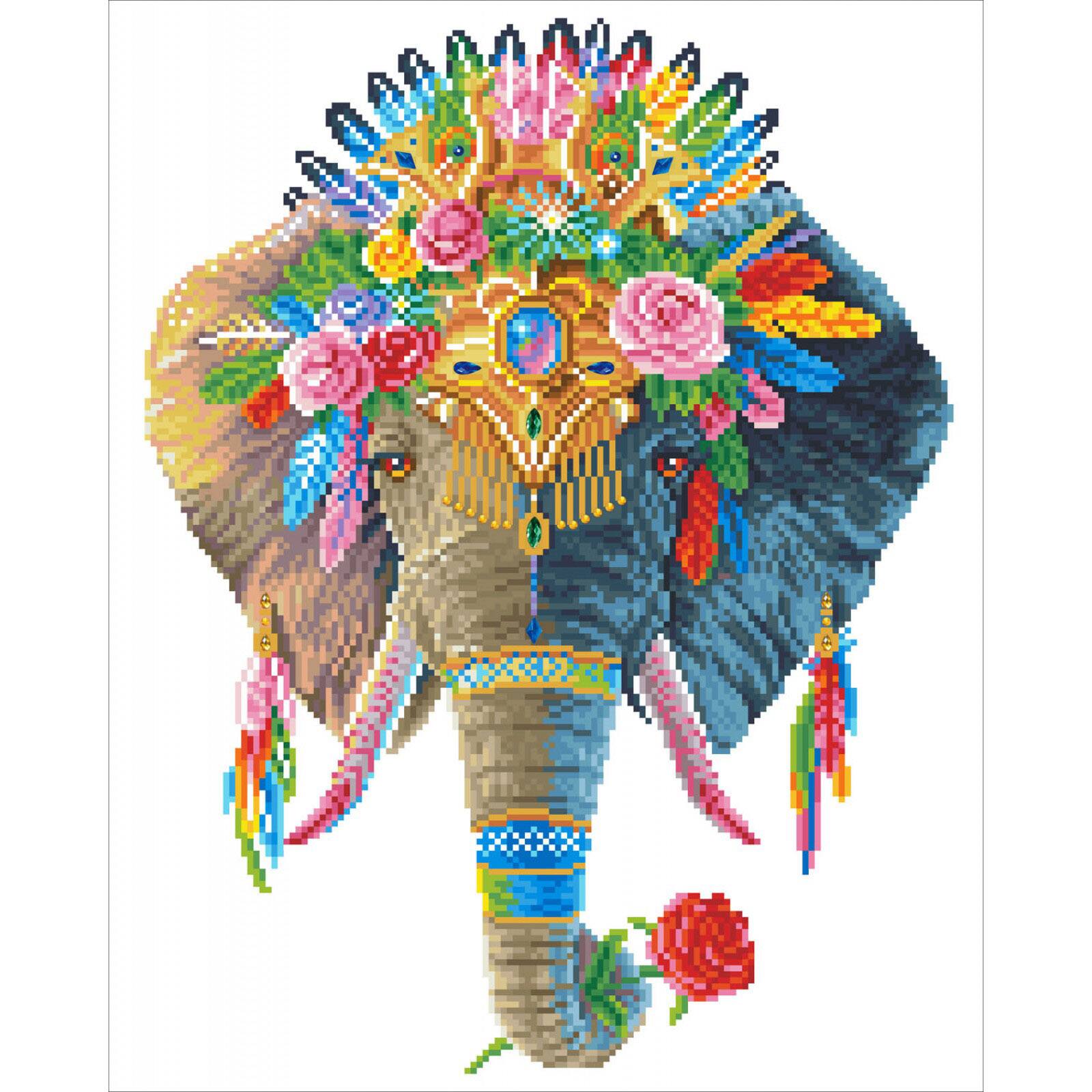 Diamond Dotz&#xAE; Advanced Bohemian Elephant Diamond Painting Kit