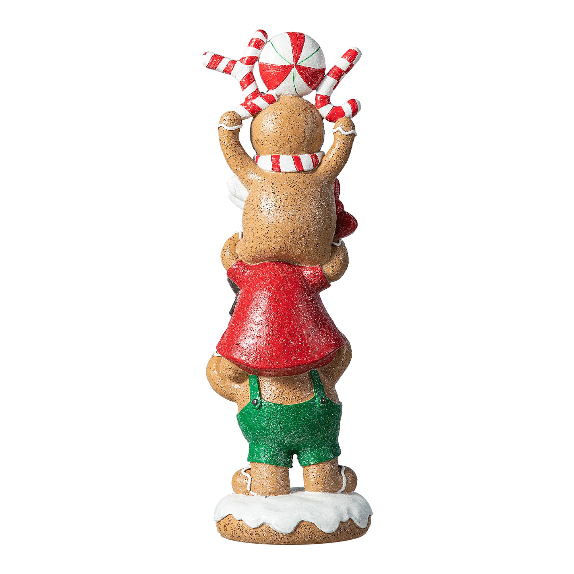 Glitzhome&#xAE; 12.5&#x22; Stacked Gingerbread Table D&#xE9;cor