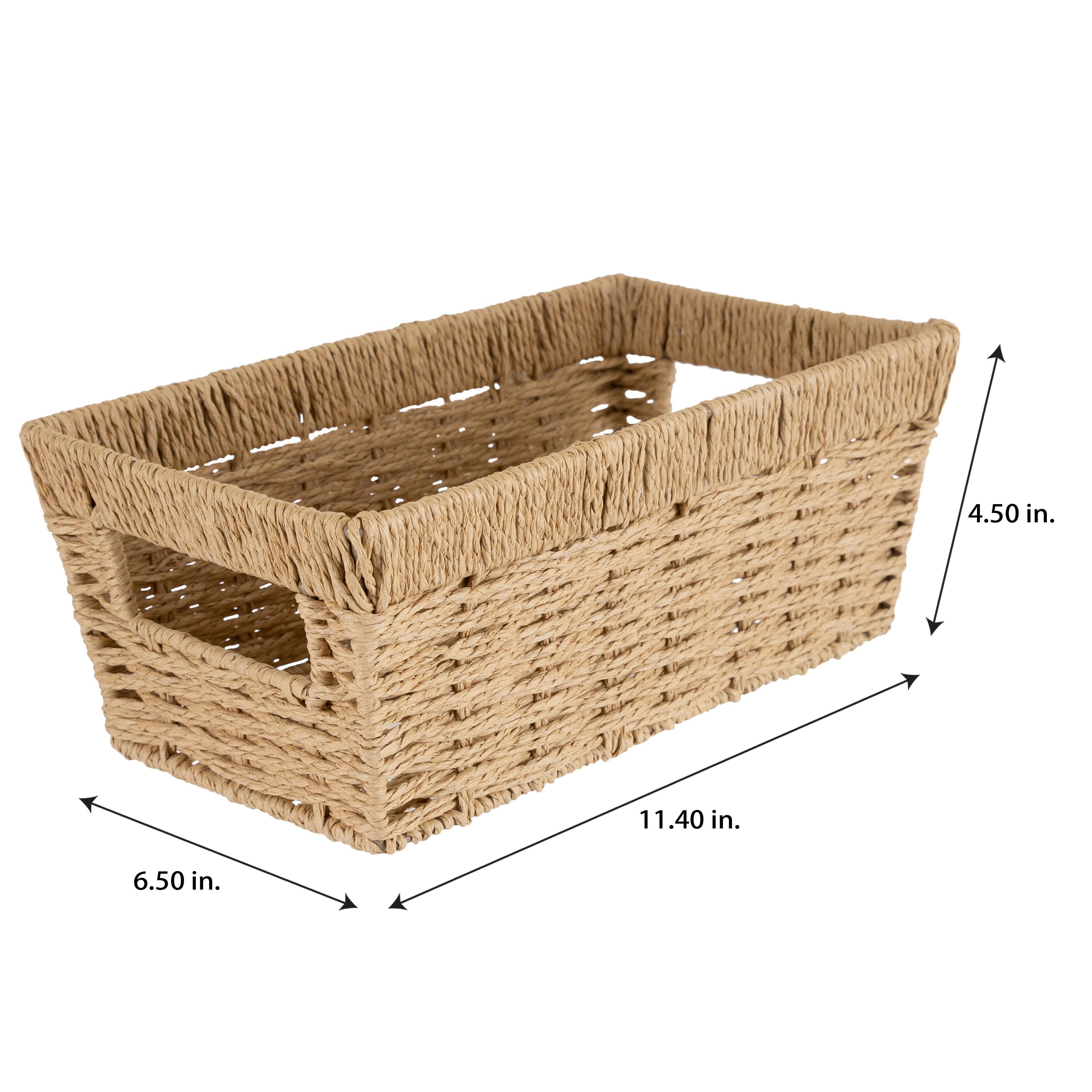 Simplify Small Dutch Weave Shelf Storage Basket