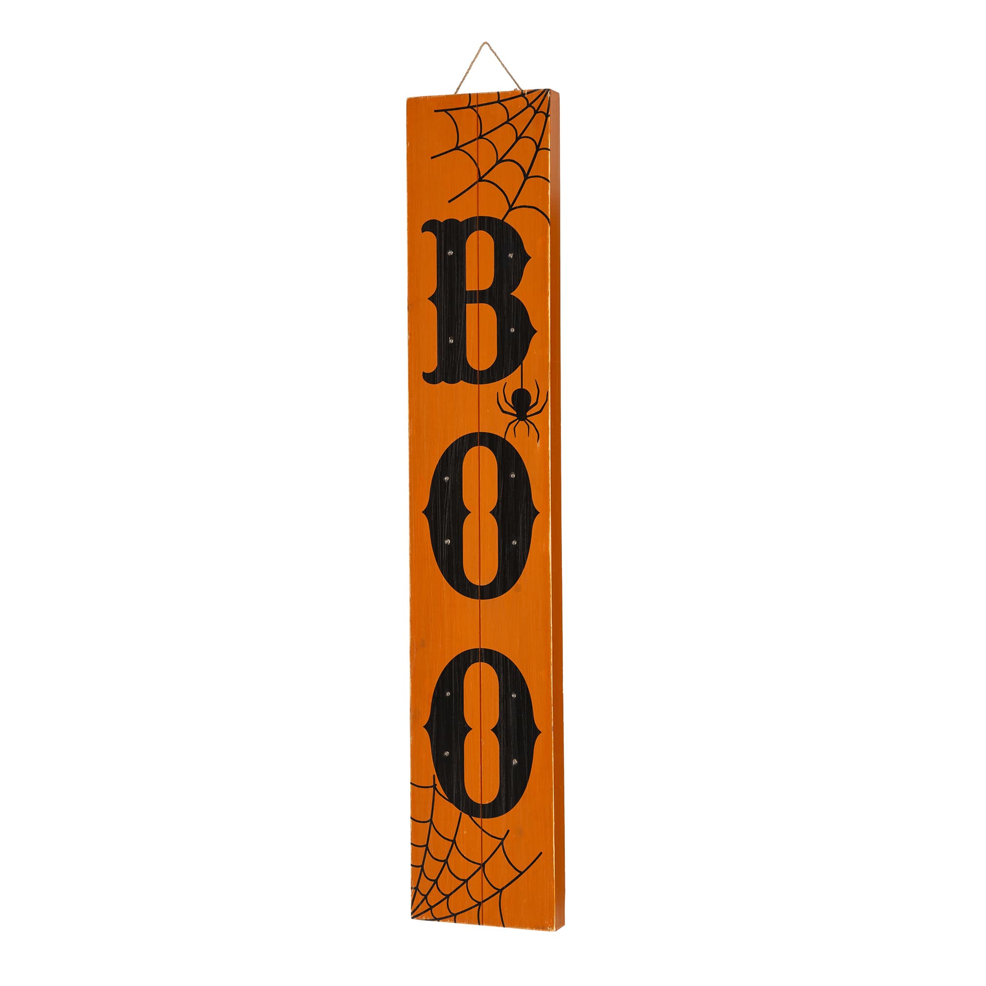 Glitzhome&#xAE; 42&#x22; Lighted Halloween BOO Porch Sign