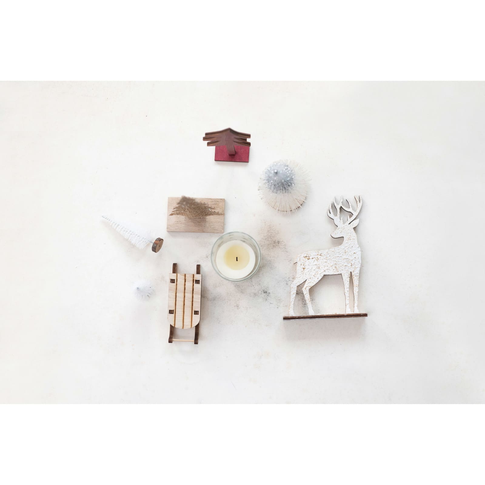 Hello Honey® 13 Piece Star Candle, Sled & Woodland Icons Candle Garden Kit