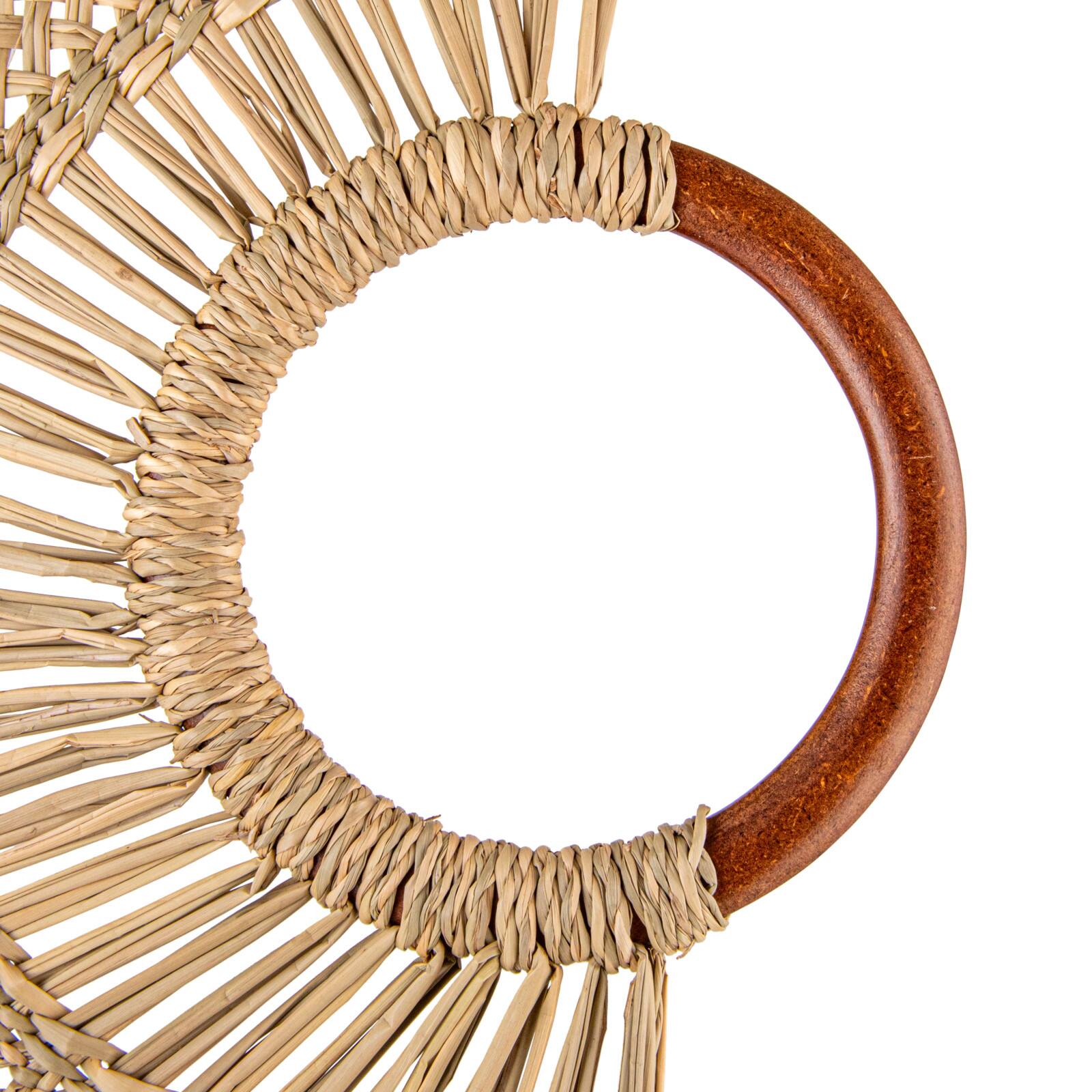 Hello Honey&#xAE; 18.25&#x22; Natural Breezy Seagrass Fan Wall Art