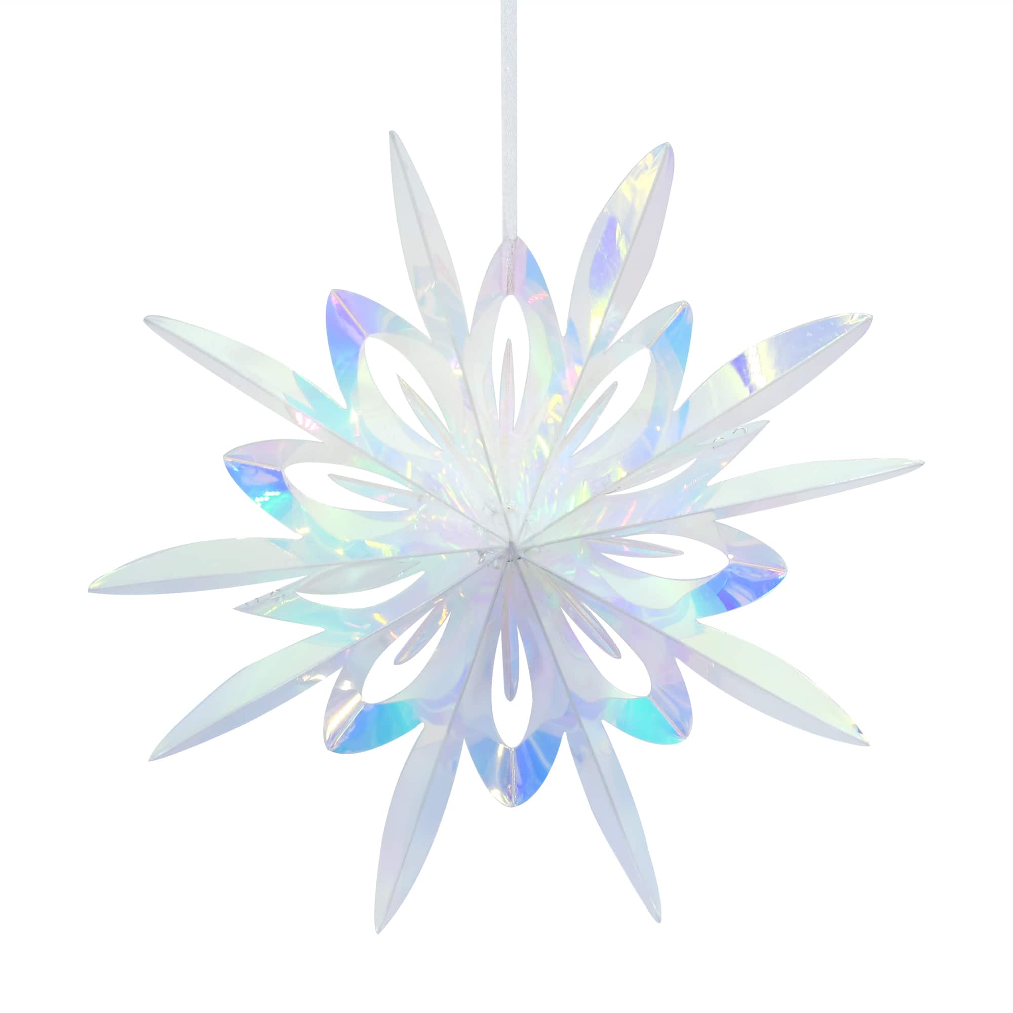 7.5&#x22; Iridescent Snowflake Ornament by Ashland&#xAE;