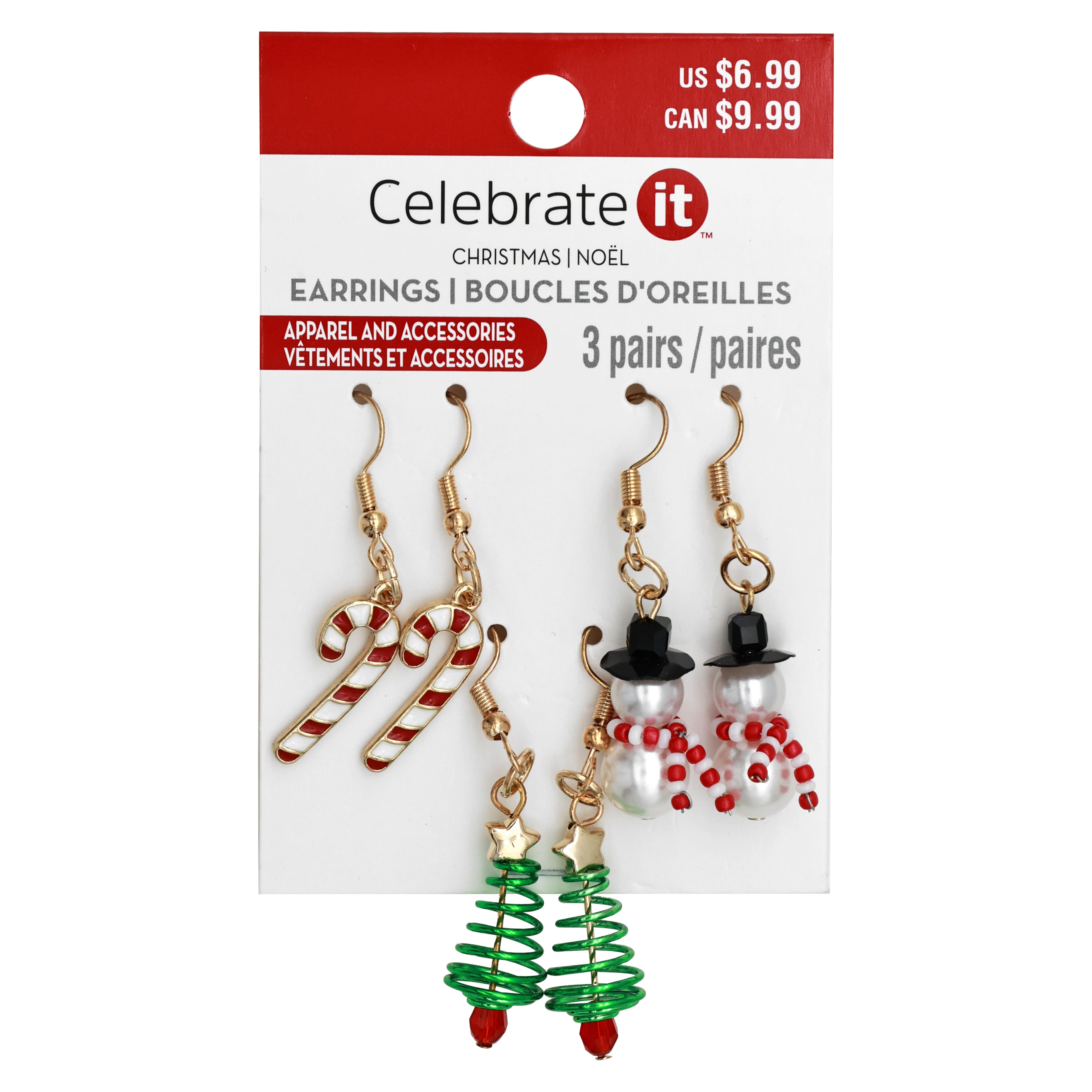 Candy Cane Earring Set by Celebrate It&#x2122;