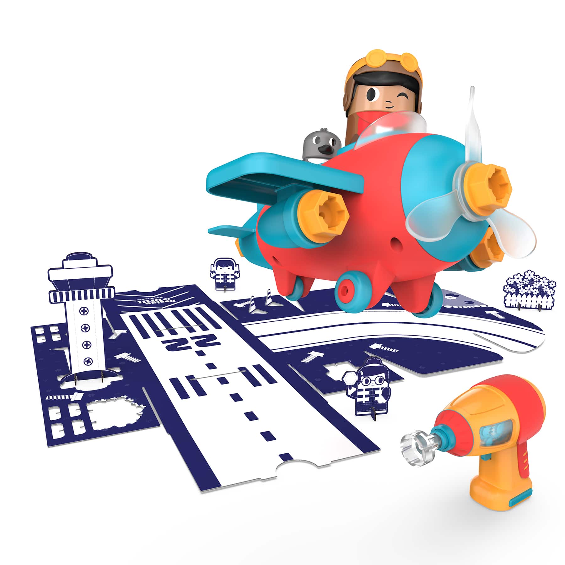 Educational Insights Design & Drill® Bolt Buddies® Plane