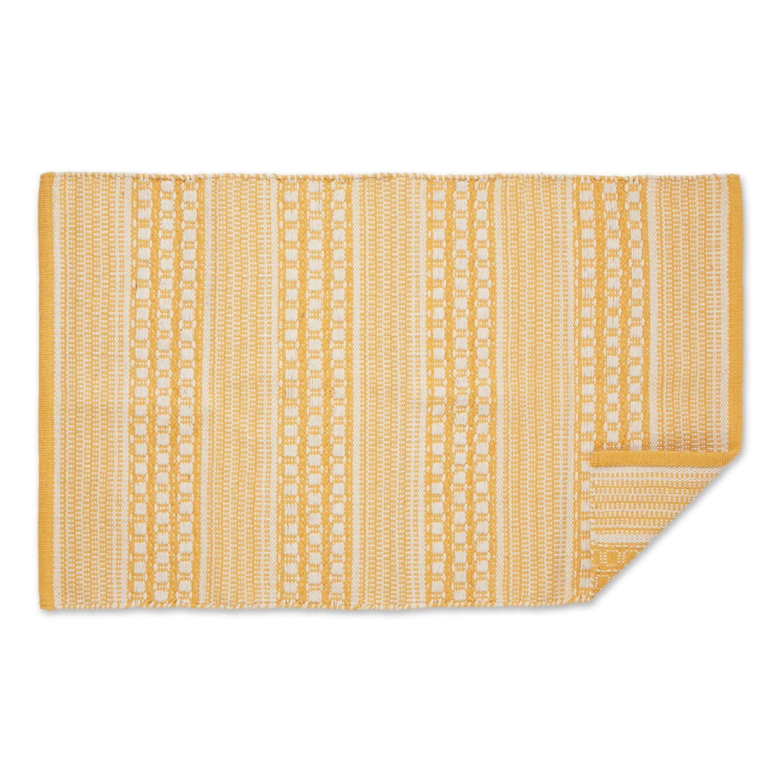 DII&#xAE; Honey Gold Dobby Stripe Hand-Loomed Rug, 2ft. x 3ft.