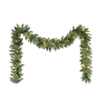 9ft. Pre-Lit Pine Garland | Michaels