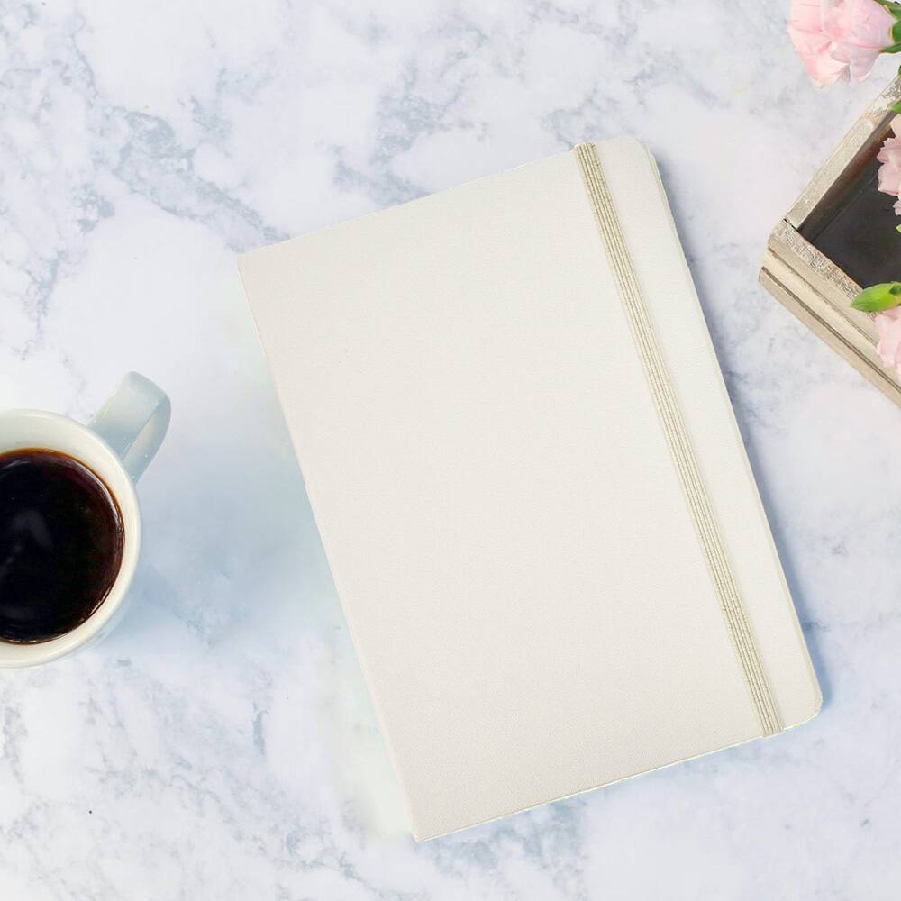 JAM Paper Medium Hardcover Notebook with Elastic Band