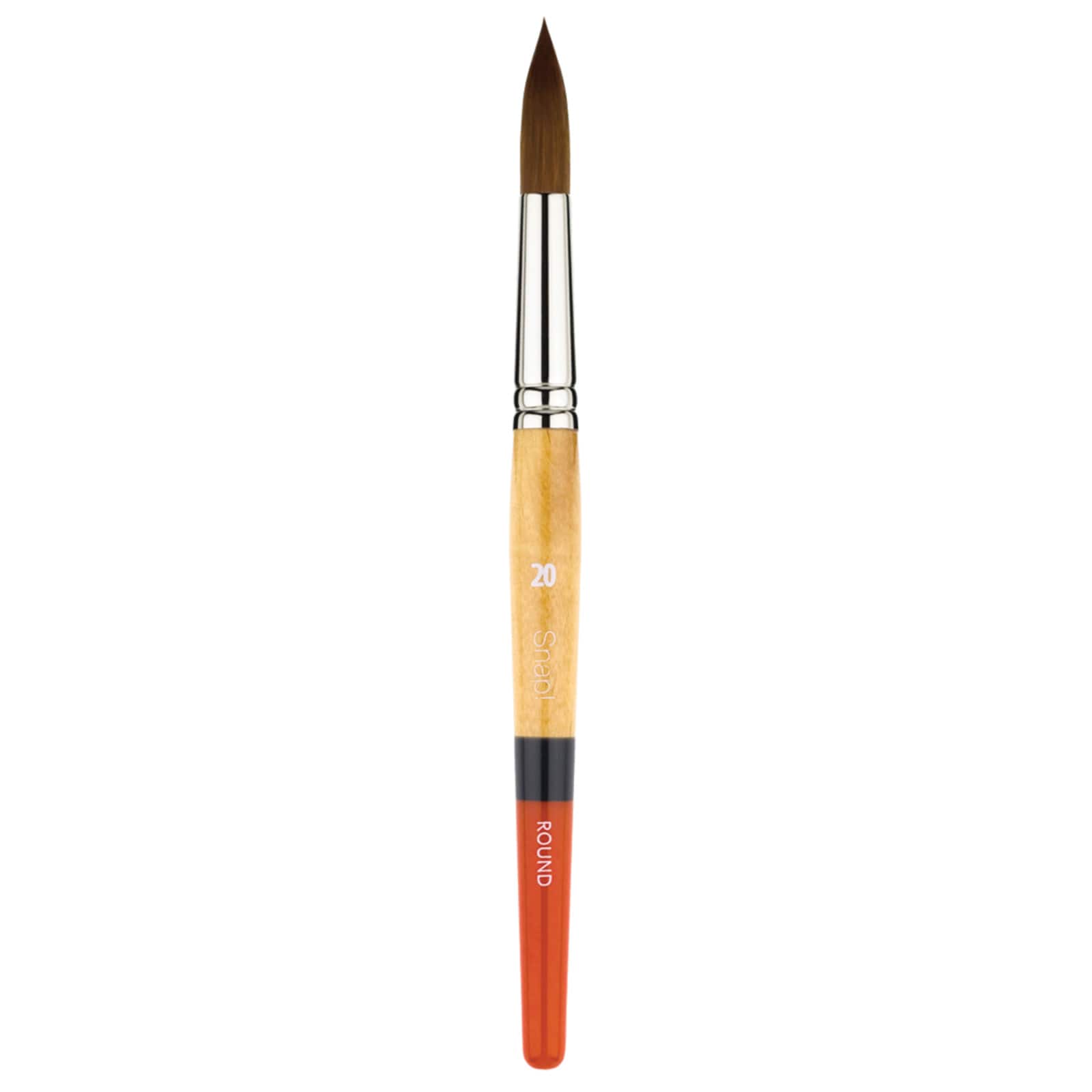 Princeton&#x2122; Snap!&#x2122; Series 9650 Gold Taklon Short Handle Round Brush