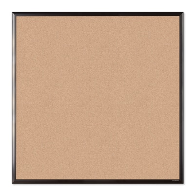 U Brands™ Black Aluminum 36'' x 36'' Framed Cork Bulletin Board | Michaels