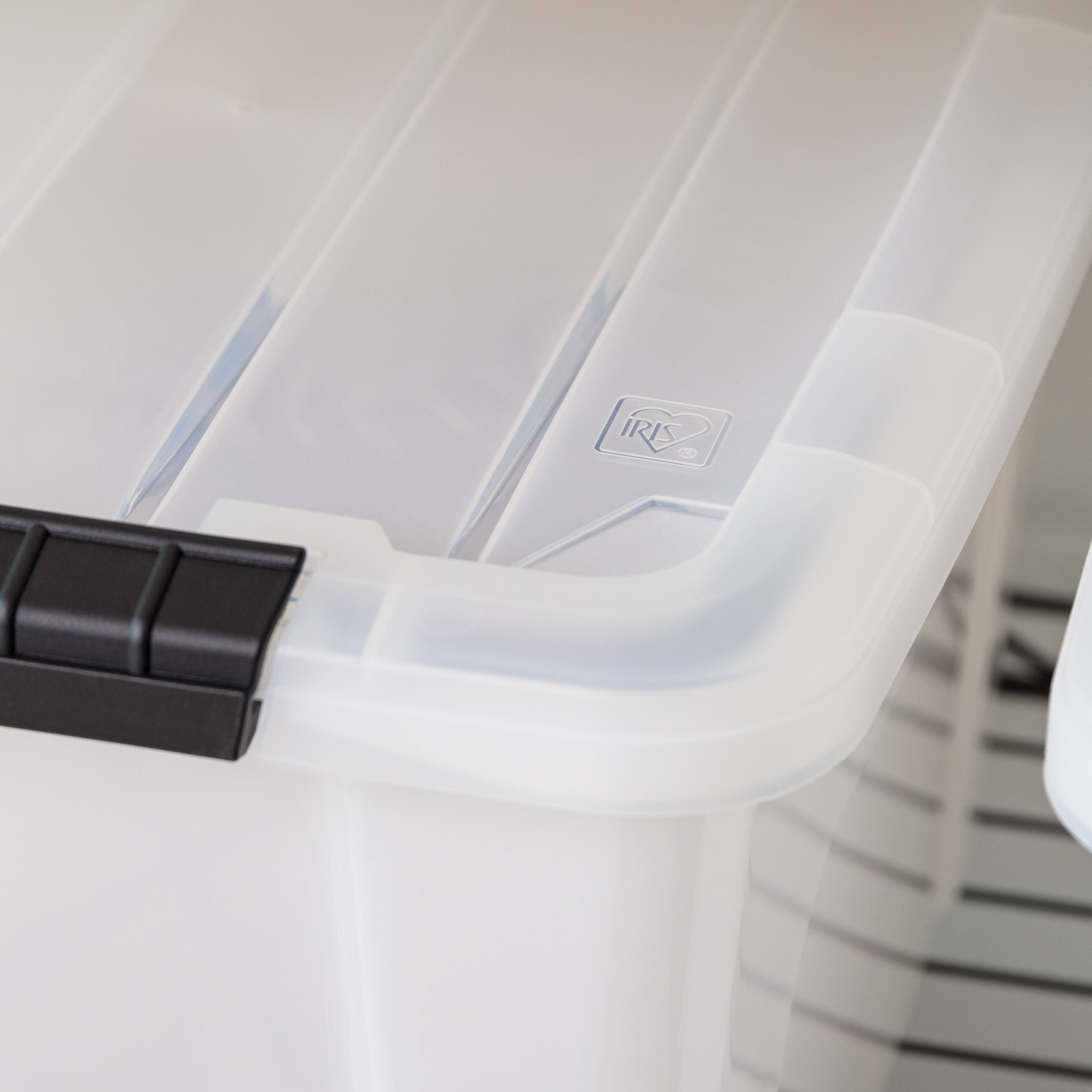 IRIS Stack &#x26; Pull&#x2122; Plastic Storage Boxes