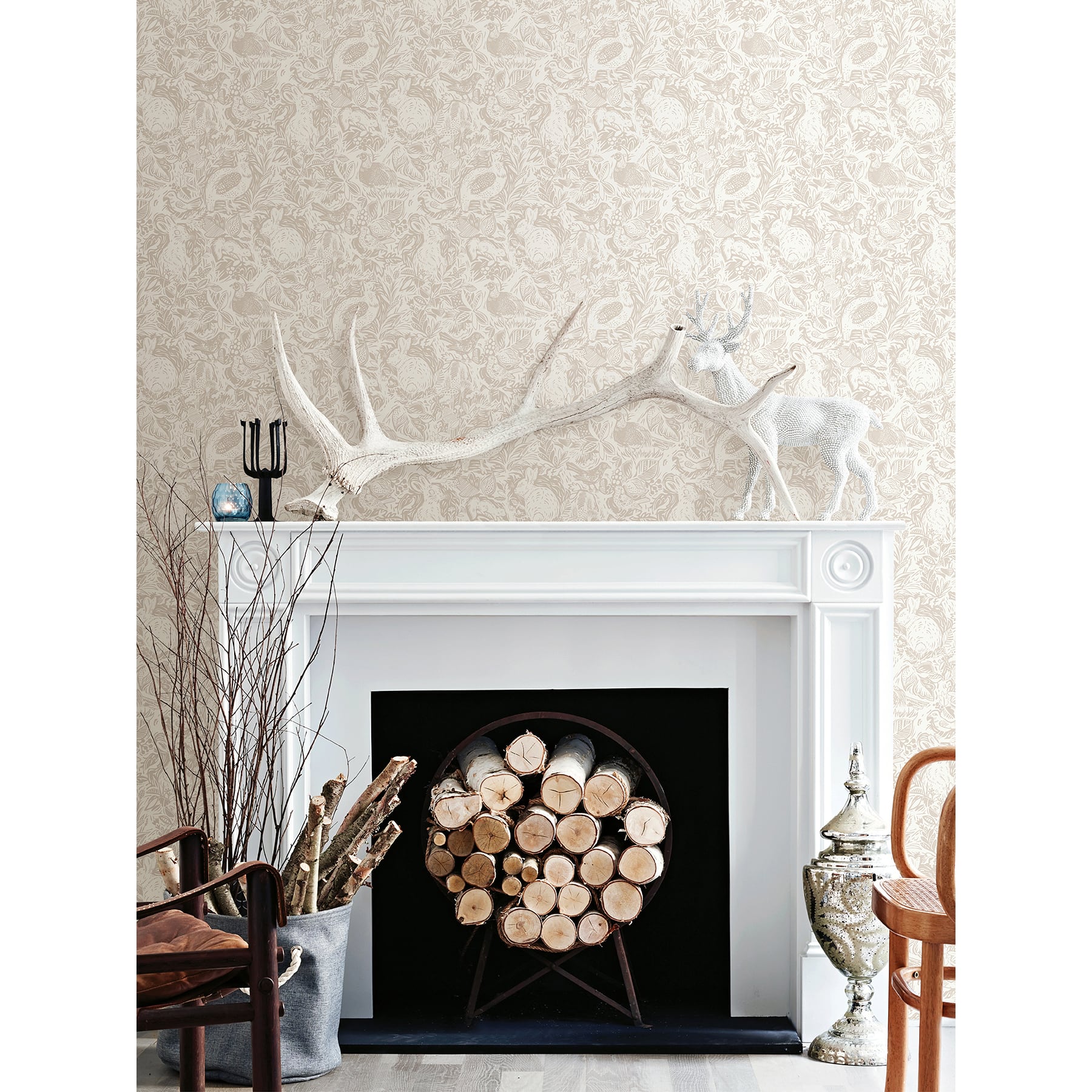 NuWallpaper Cream Terrene Peel & Stick Wallpaper