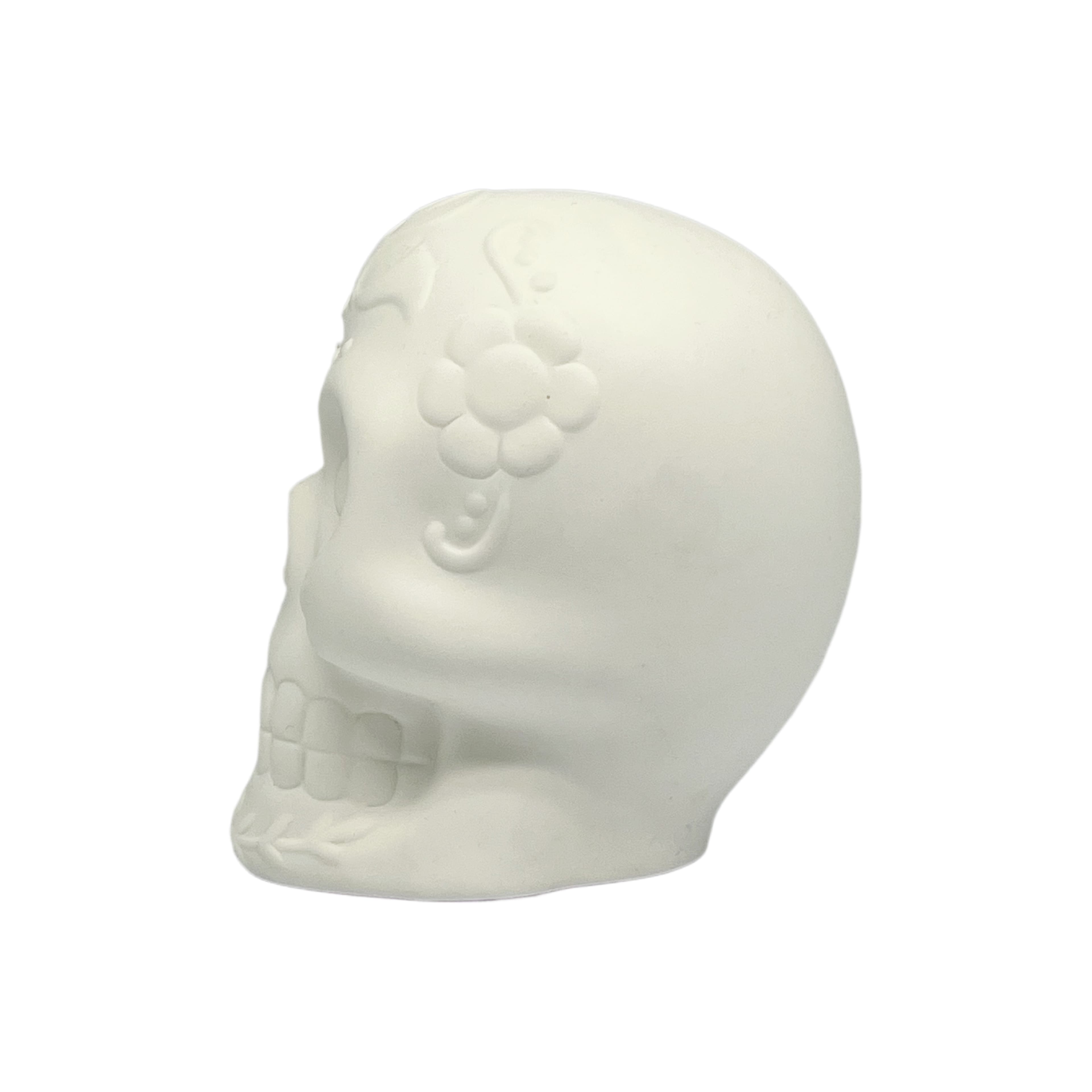 4.5" DIY LED Sugar Skull Ceramic Décor by Ashland®