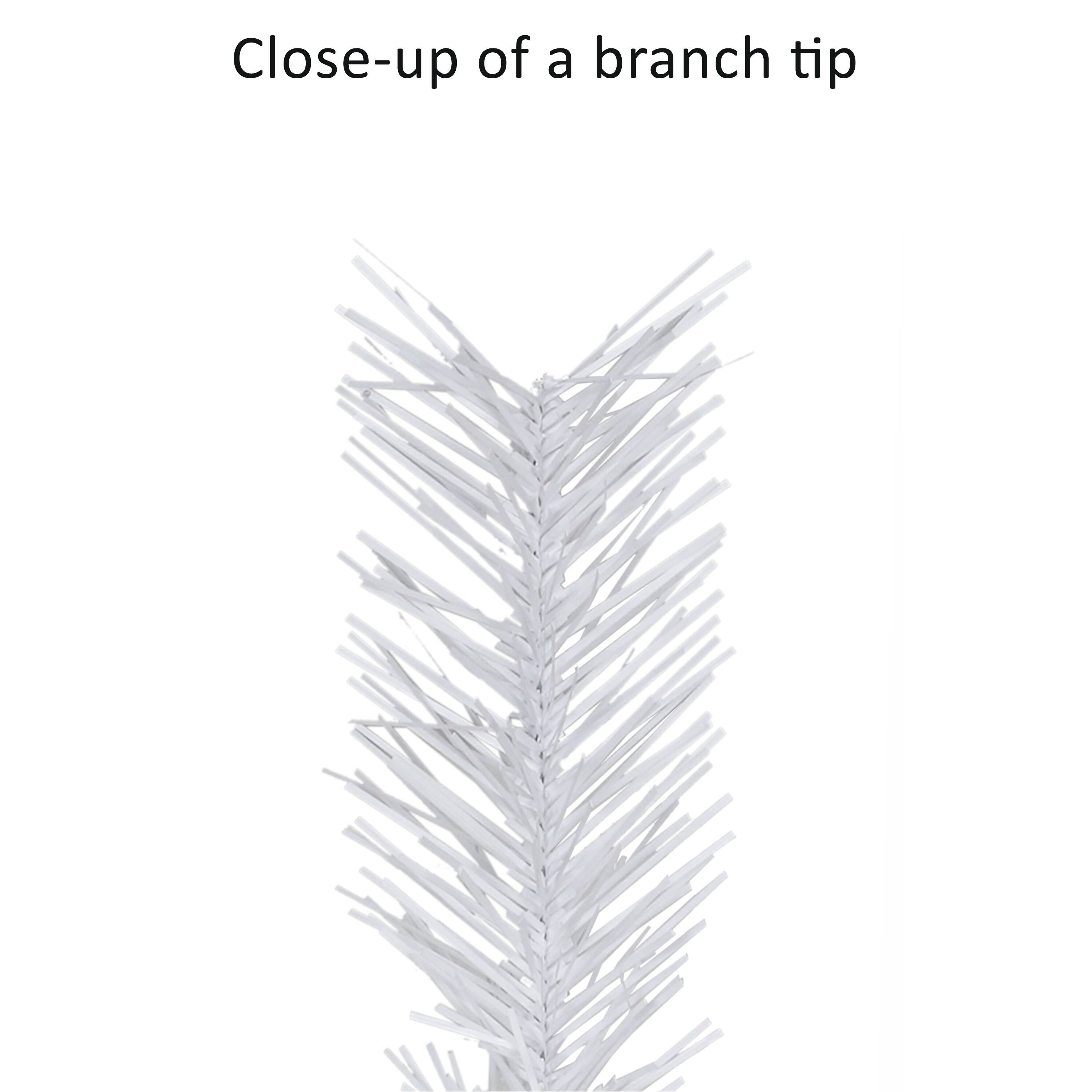 3ft. Pre-Lit White Snow Ridge Artificial Fir Tree, Clear Lights