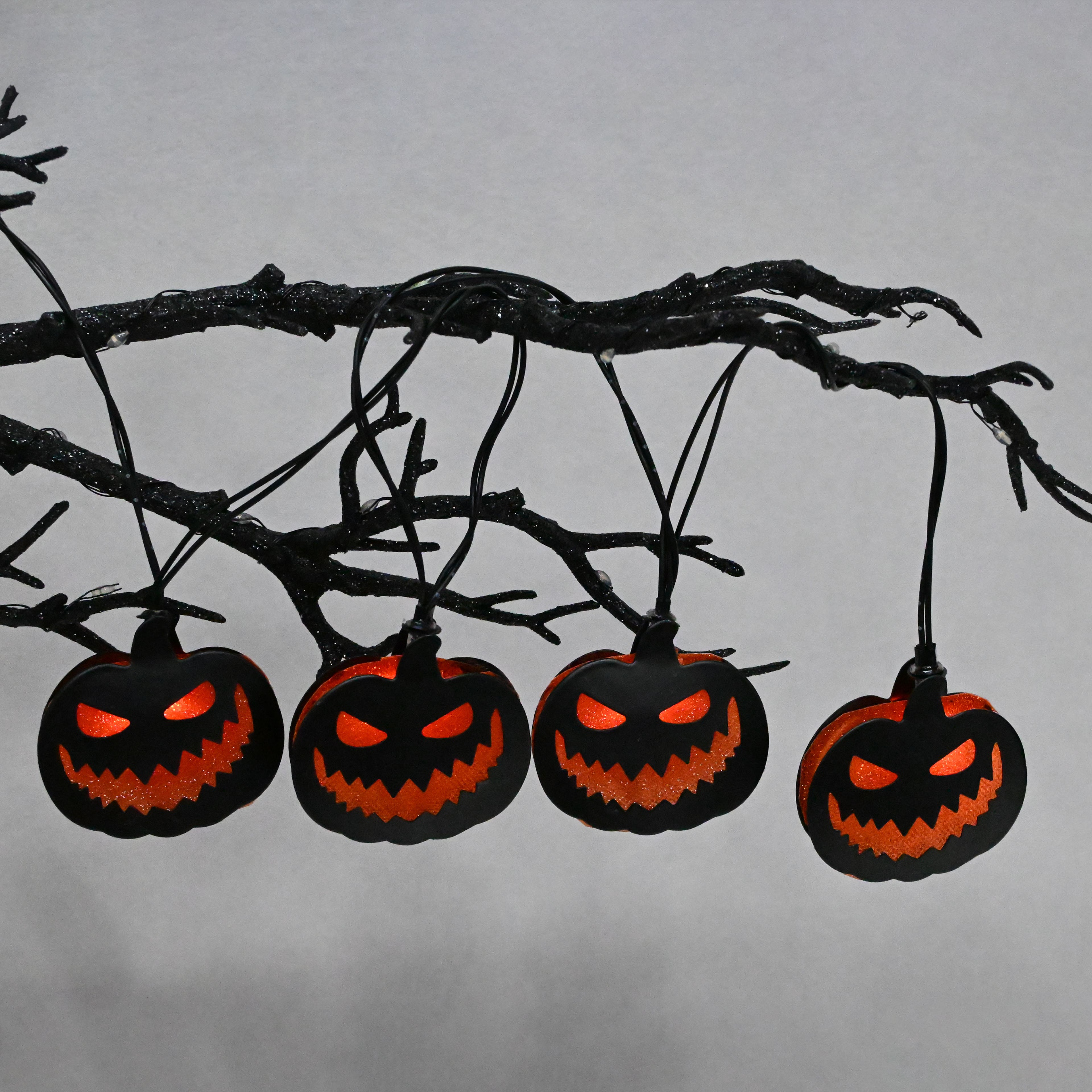 10ct. Jack-O&#x27;-Lantern LED Icon String Lights by Ashland&#xAE;