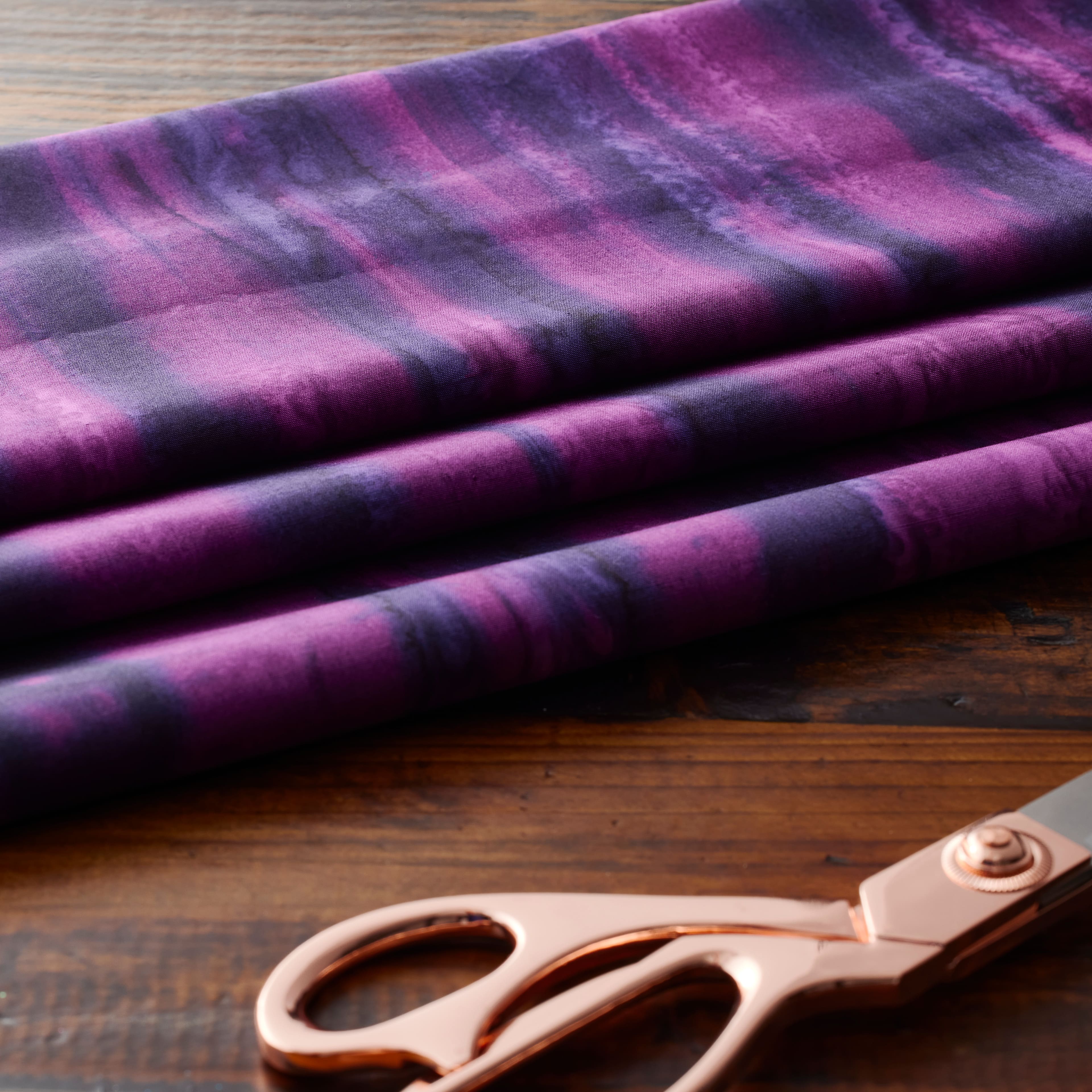 Feldman Batik Plum Tonal Cotton Fabric