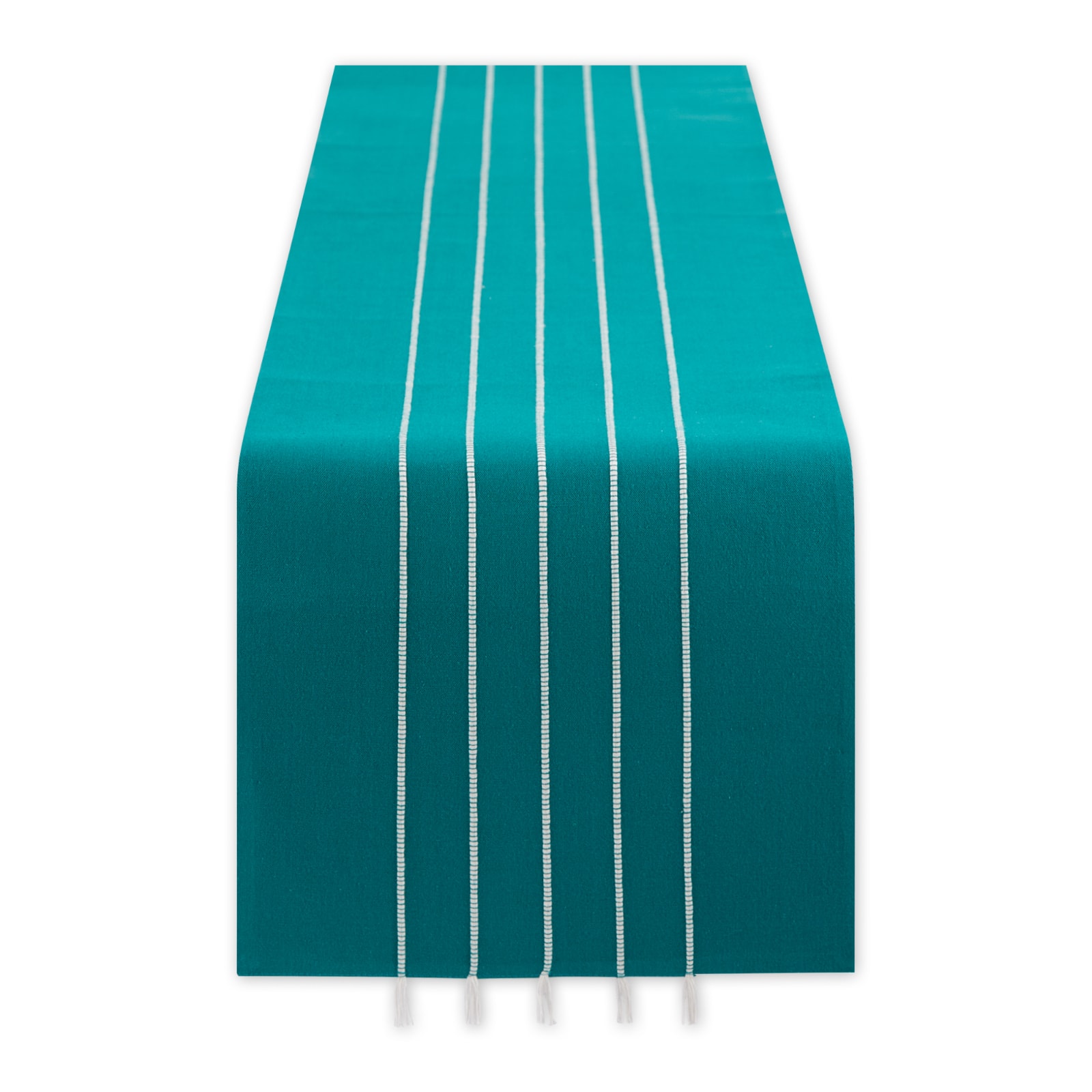 DII&#xAE; 72&#x22; Striped Tassel Table Runner