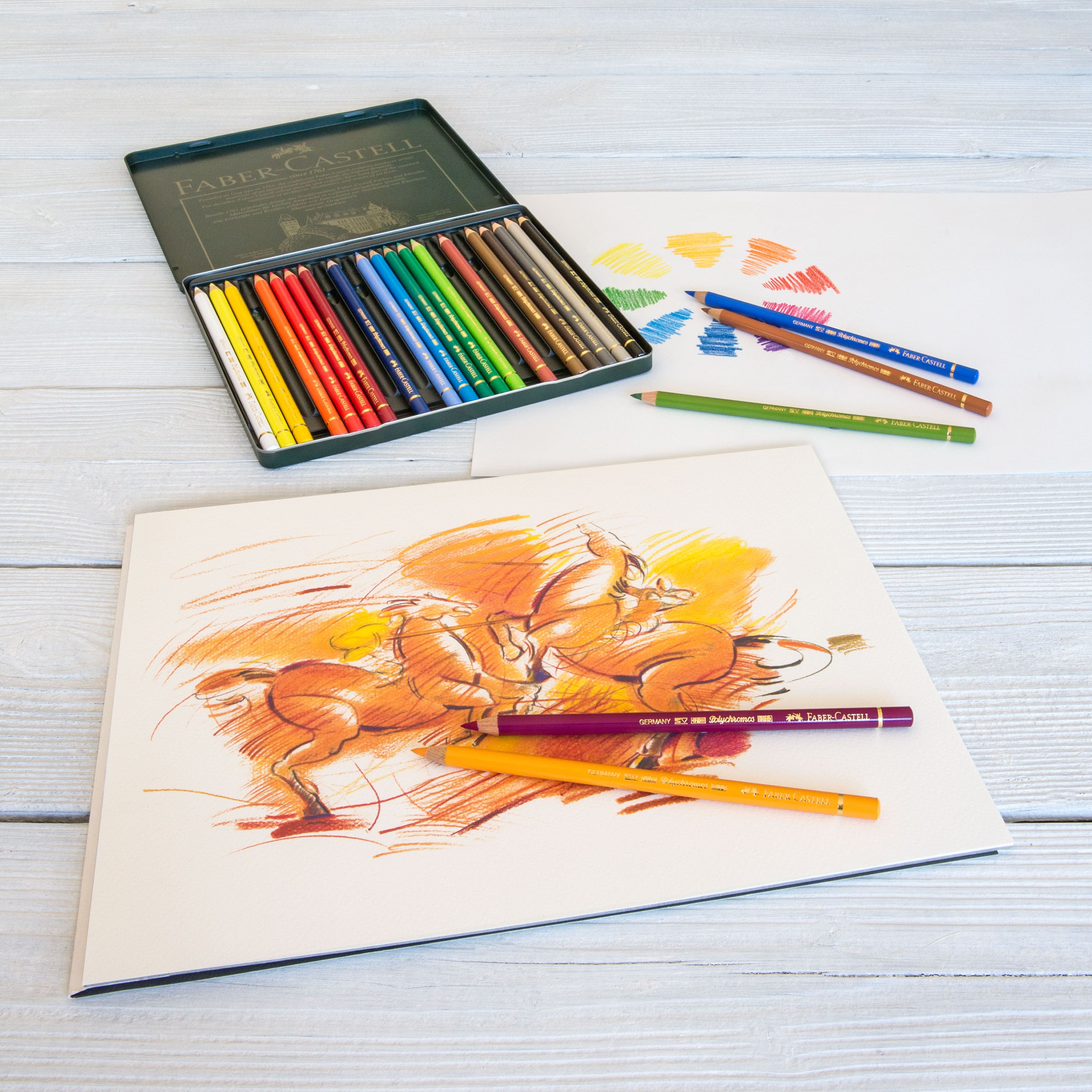Faber-Castell Polychromos 24 Color Pencil Set