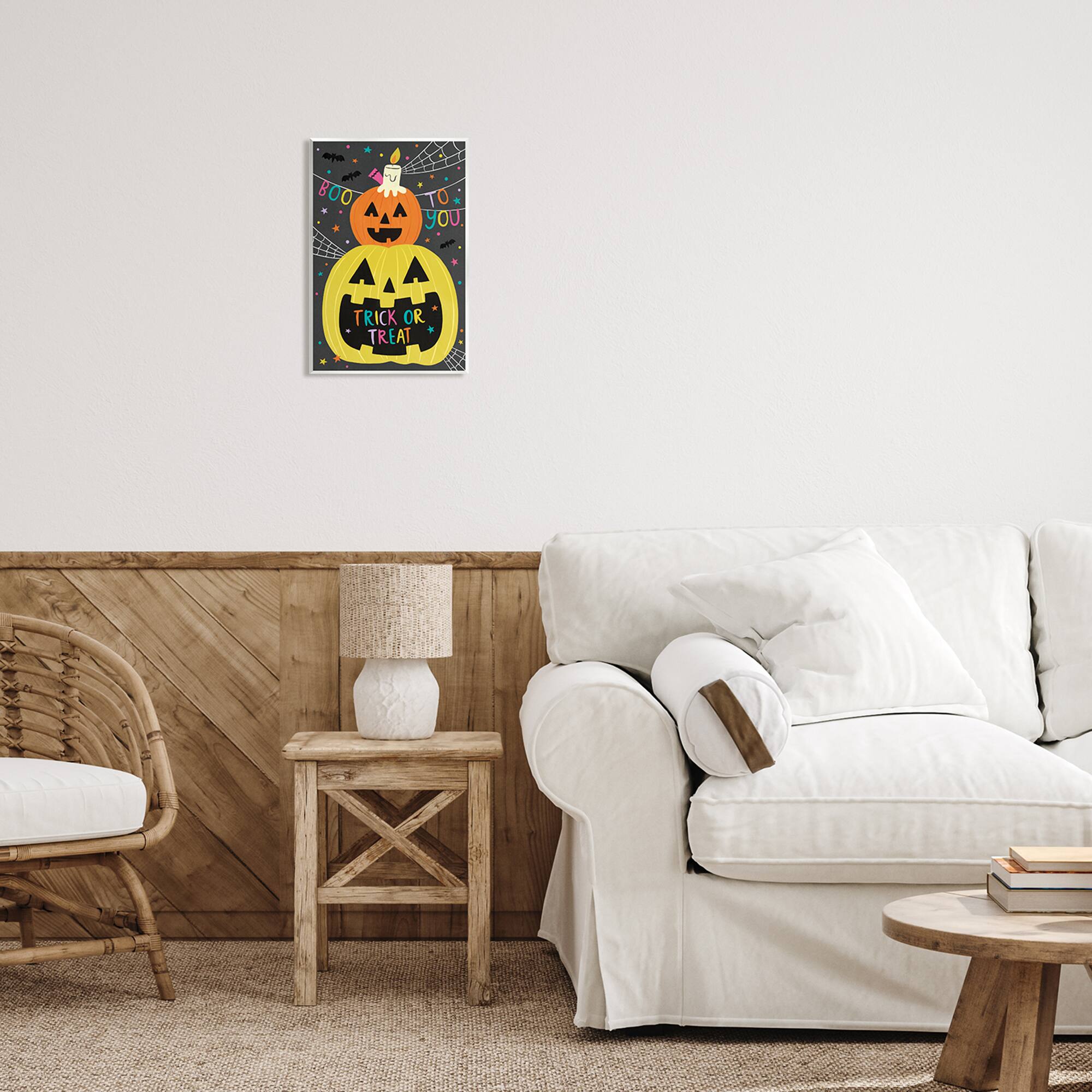 Stupell Industries Boo To You Fun Jack-O-Lanterns Wall Plaque Art