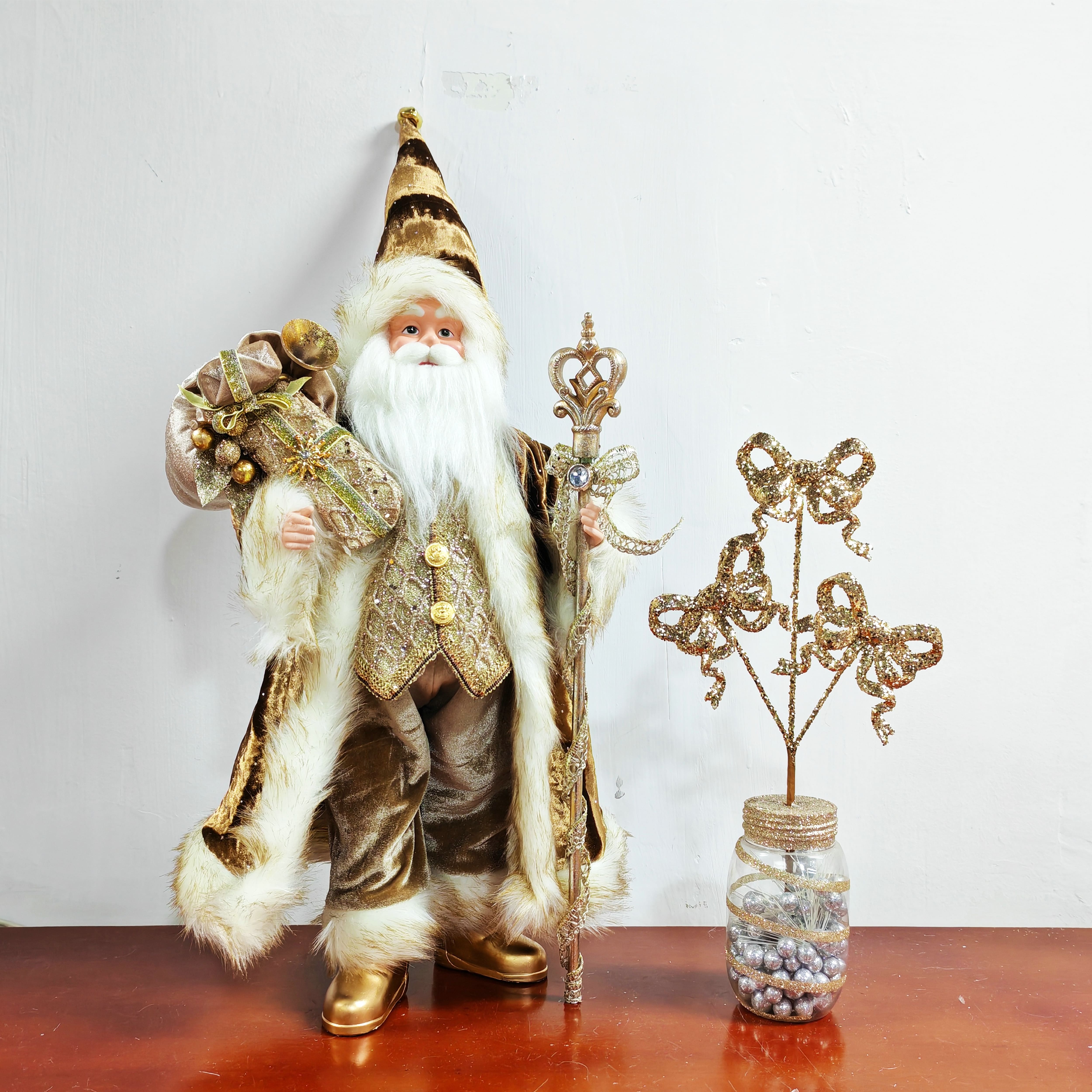 13.5&#x22; Gold Glitter Bow Trio Pick by Ashland&#xAE;