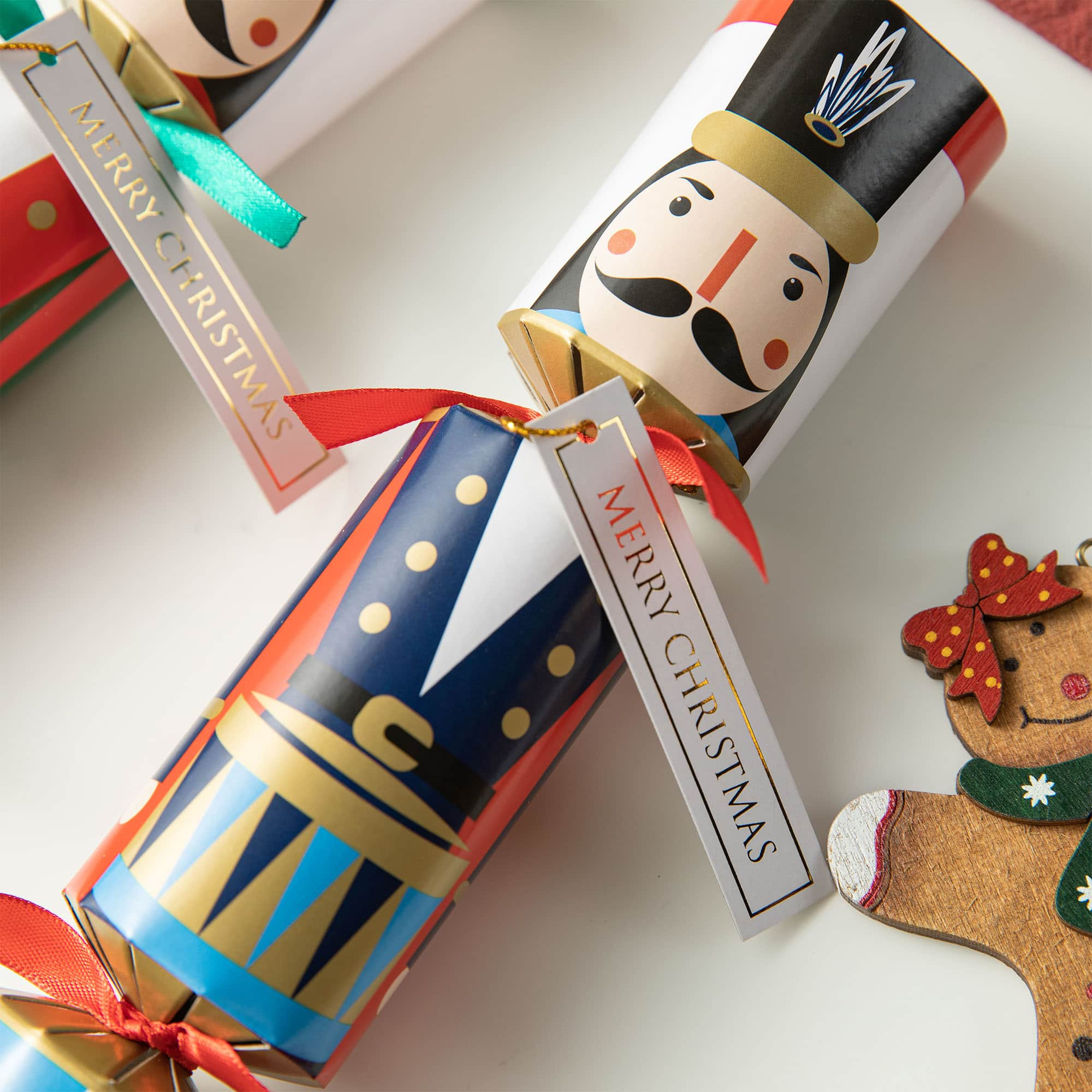 Glitzhome&#xAE; 10&#x22; Christmas Nutcracker Party Cracker with Gift Contents, 8ct.