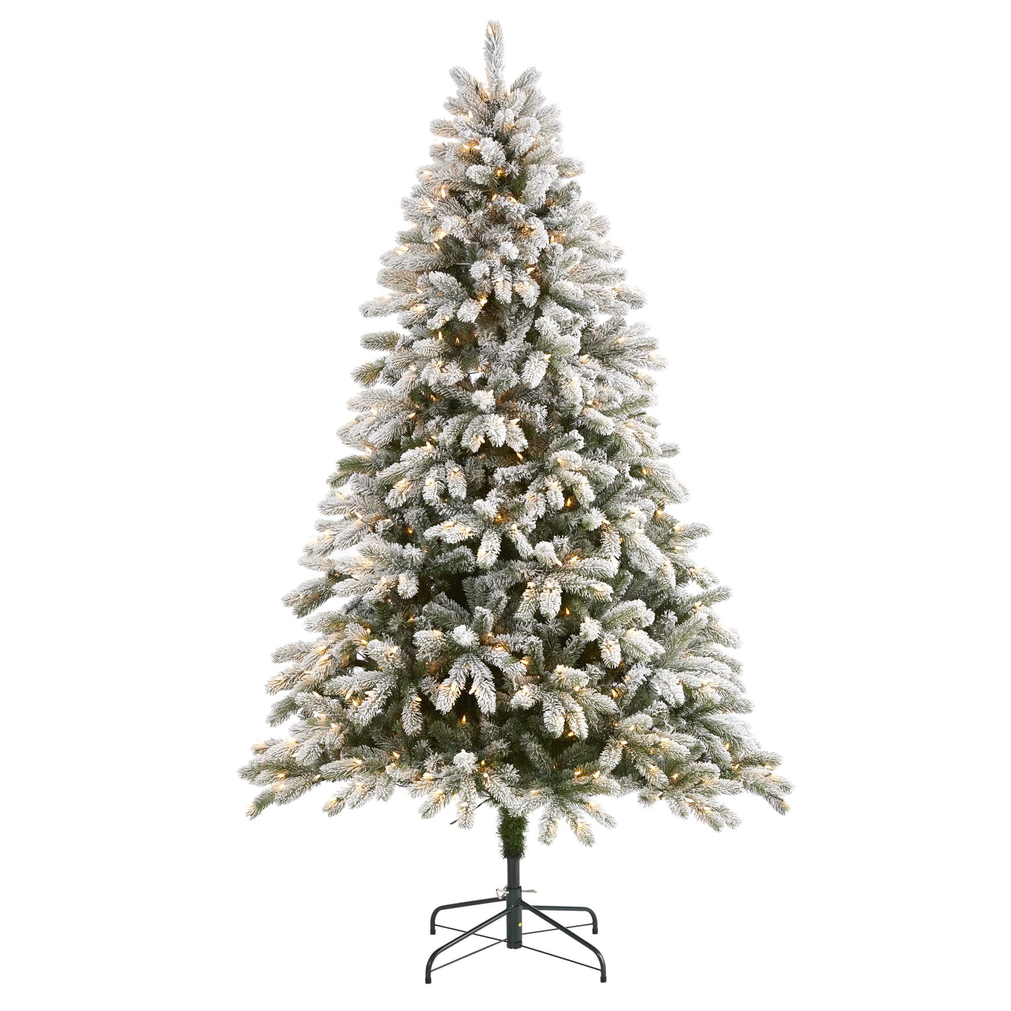 7.5ft. Pre-Lit South Carolina Spruce Artificial Christmas Tree, Clear ...