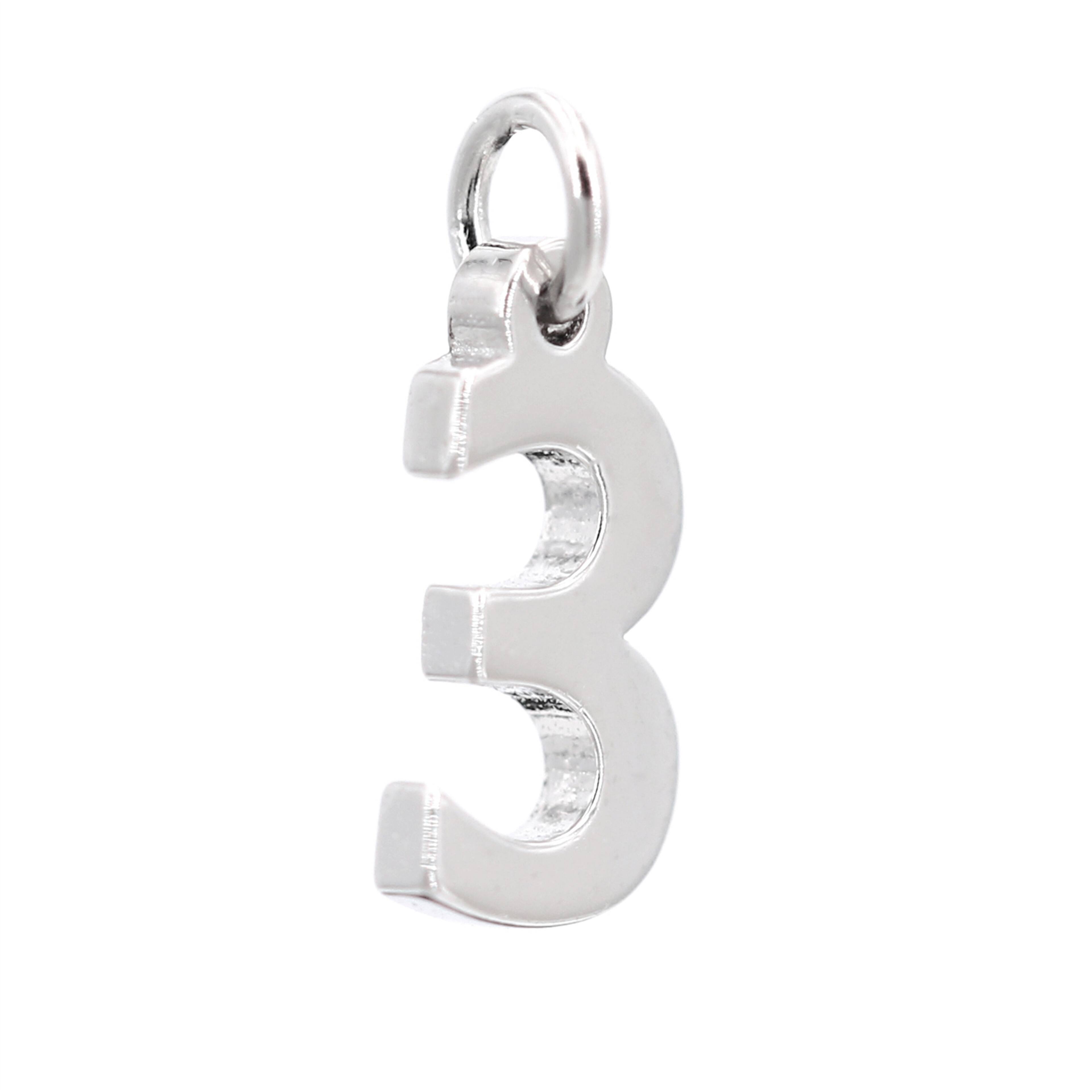 Sterling Silver Number Charm by Bead Landing&#x2122;