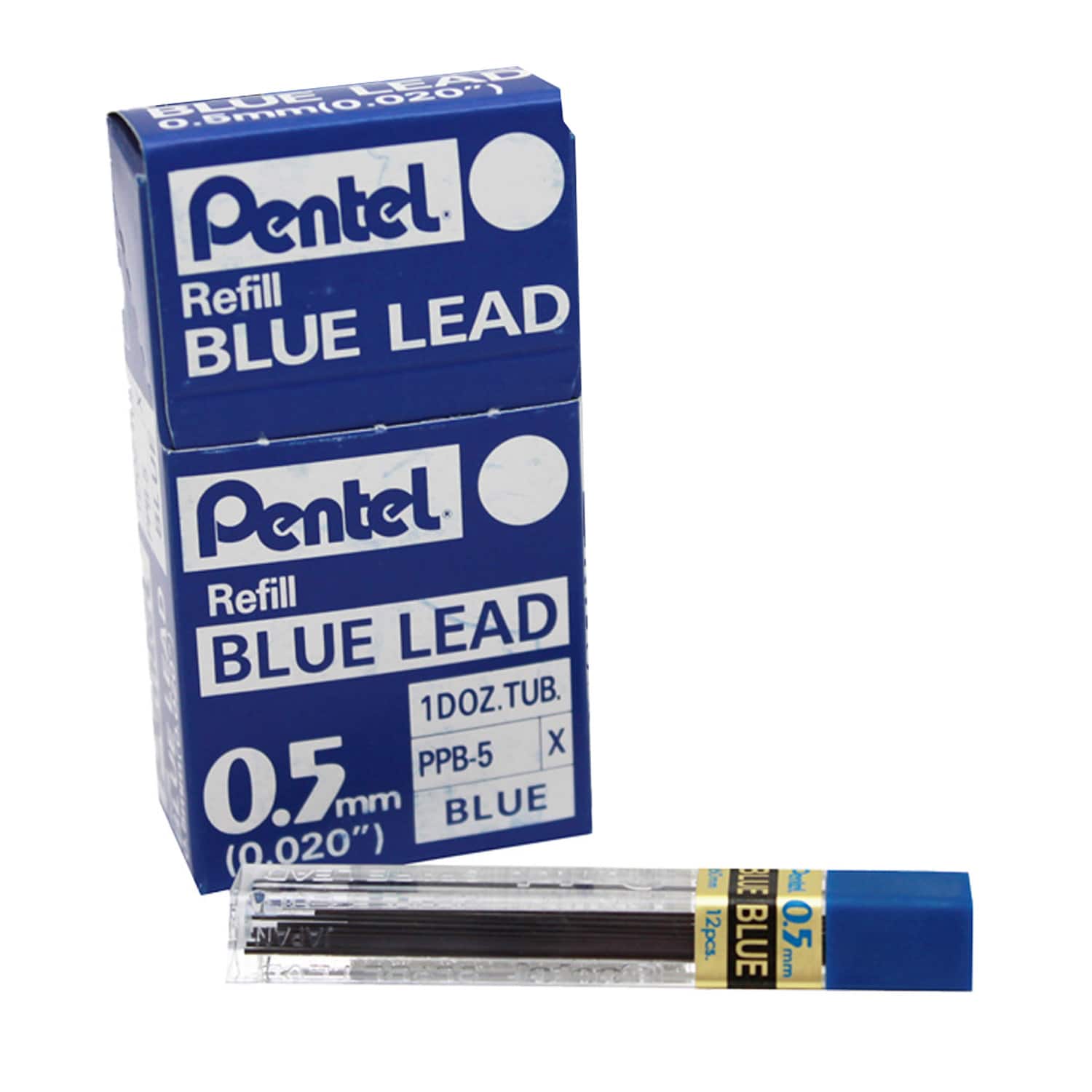 Pentel&#xAE; Blue Refill Fine Lead, 12 Packs of 12