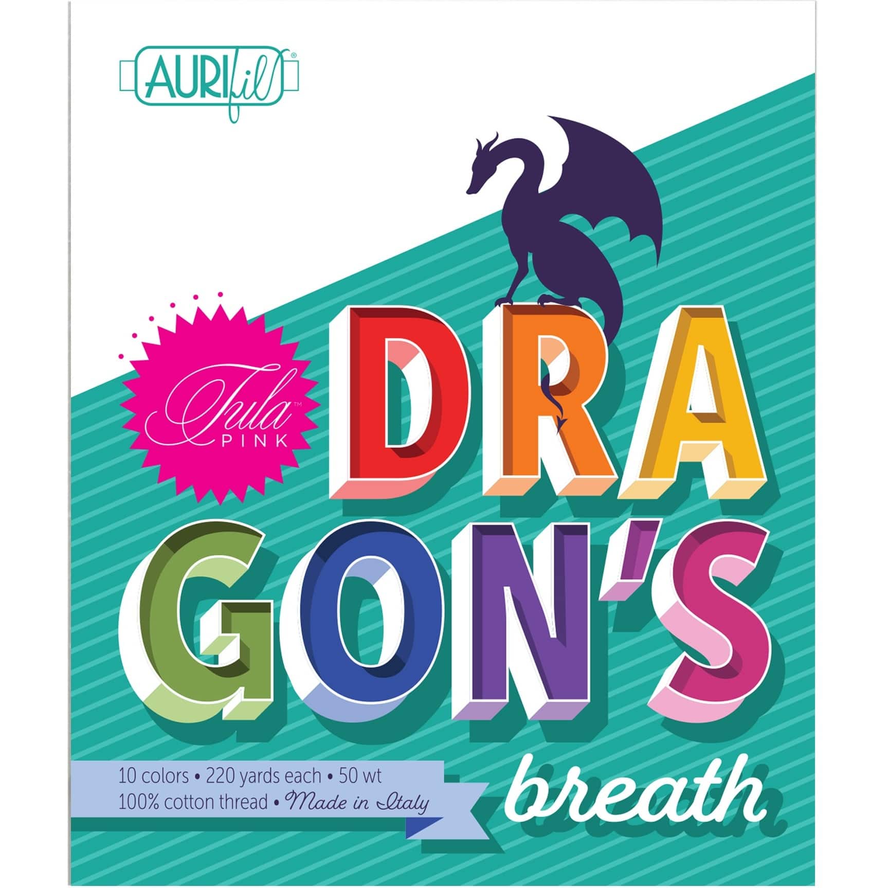 Aurifil&#x2122; Dragon&#x27;s Breath By Tula Pink Designer Thread Collection