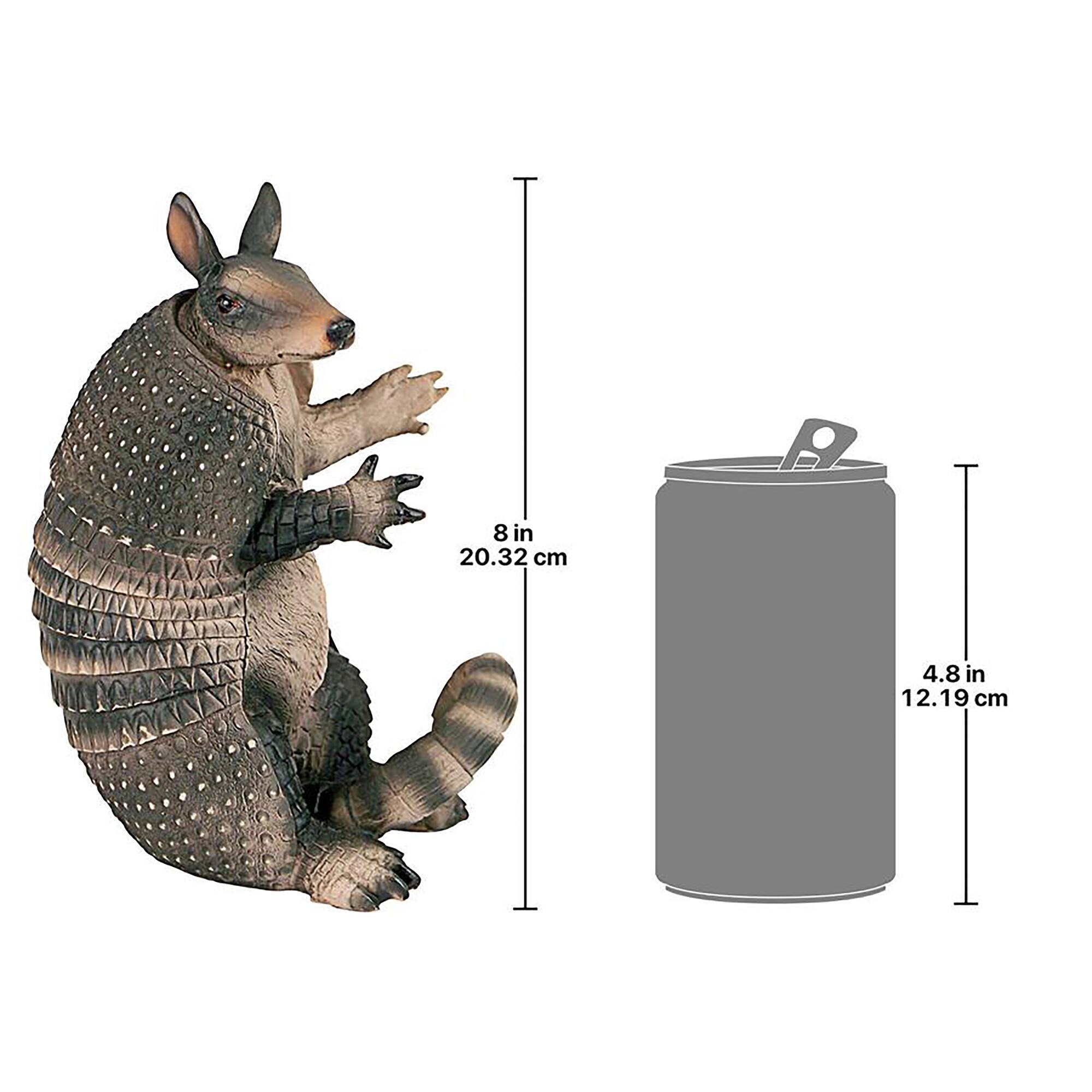 Design Toscano 8&#x22; Tex the Armadillo Beverage Holder