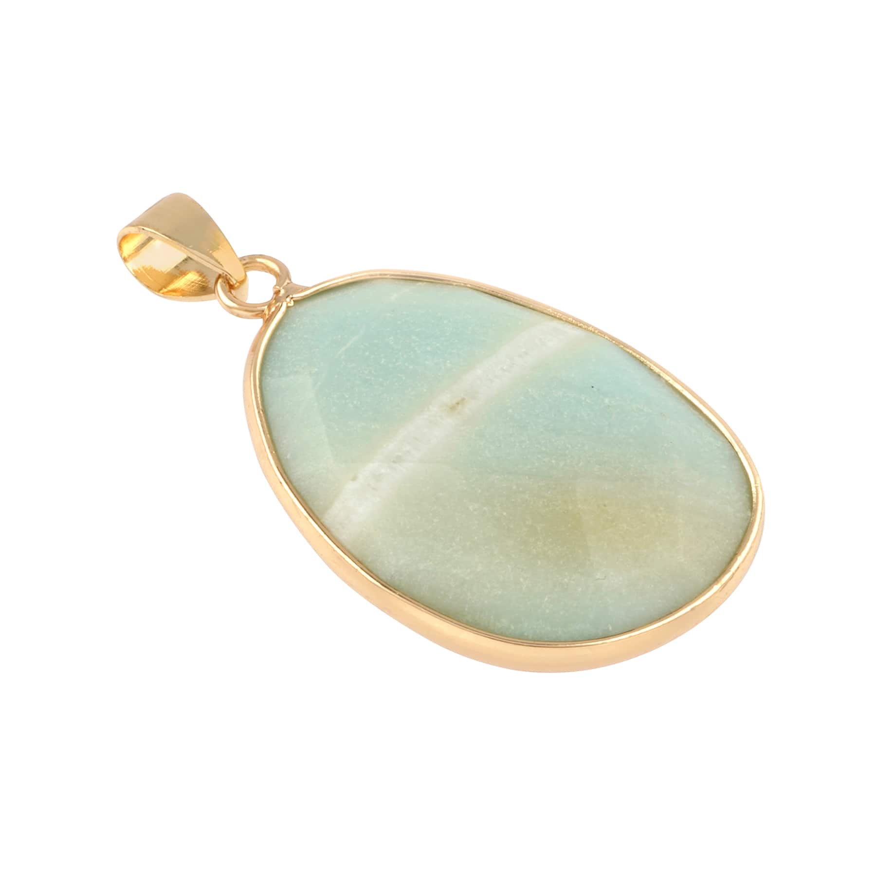 Faceted Amazonite Teardrop Pendant by Bead Landing™