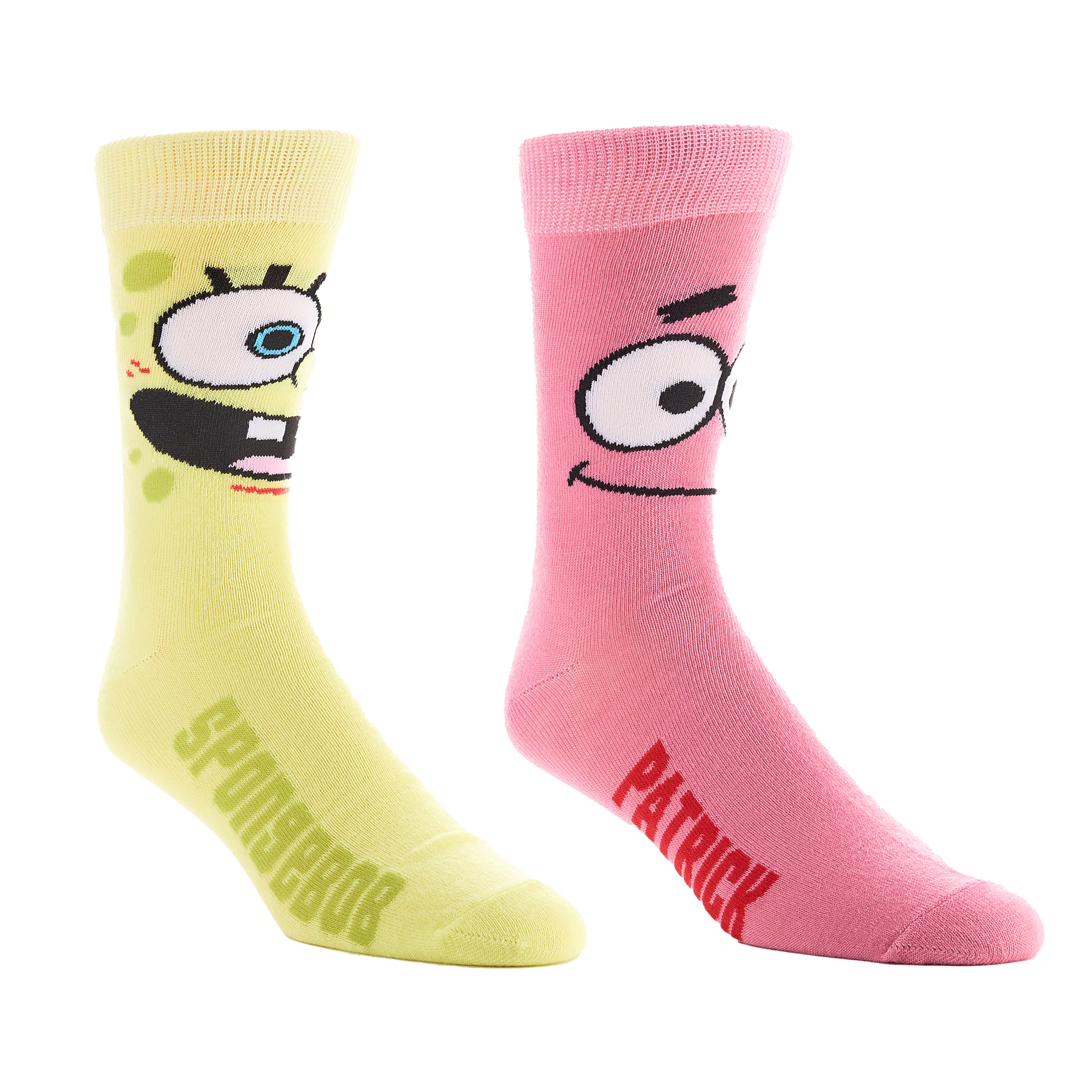 Spongebob &#x26; Patrick Crew Sock Set