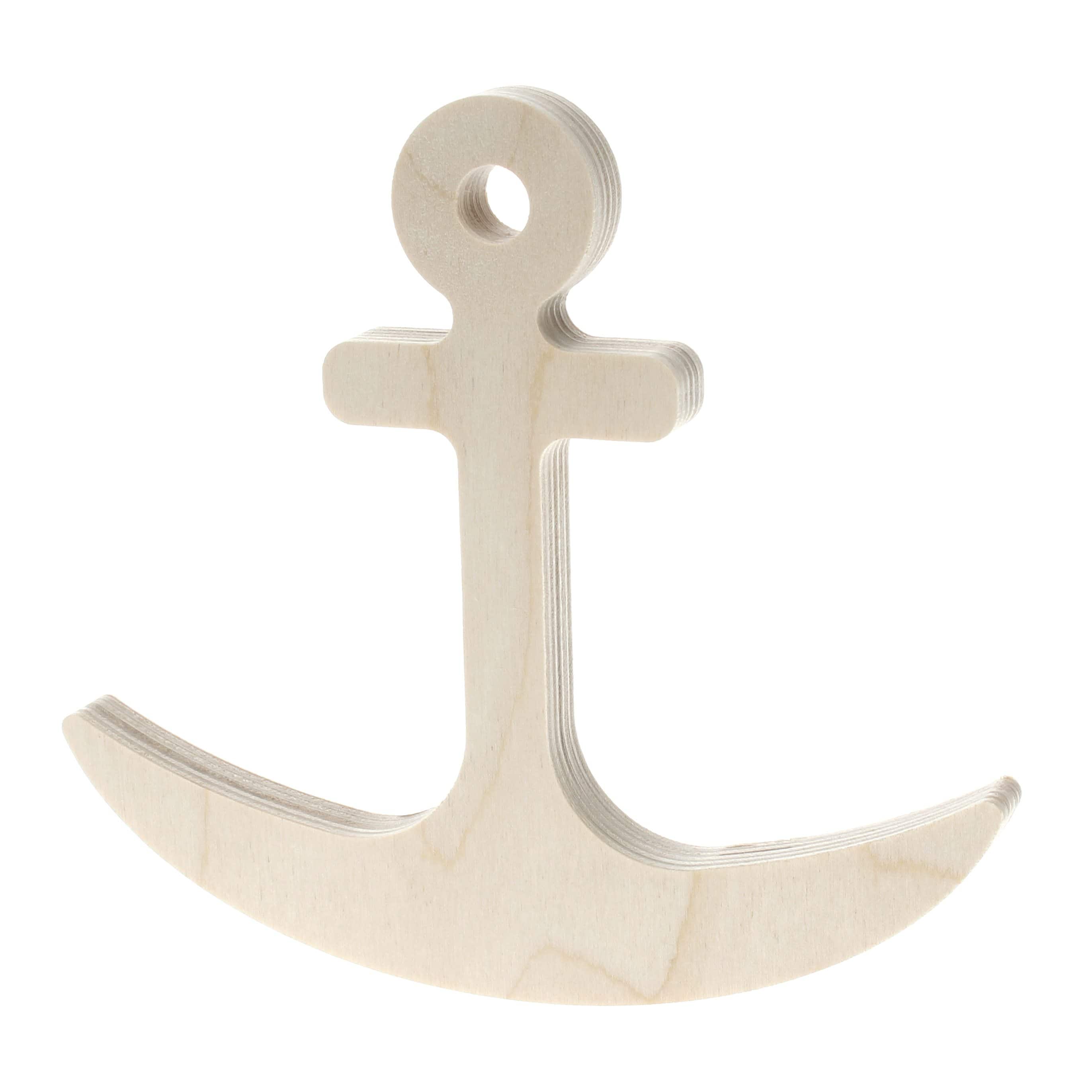 Leisure Arts&#xAE; 6&#x22; Rocking Anchor Wood Shape