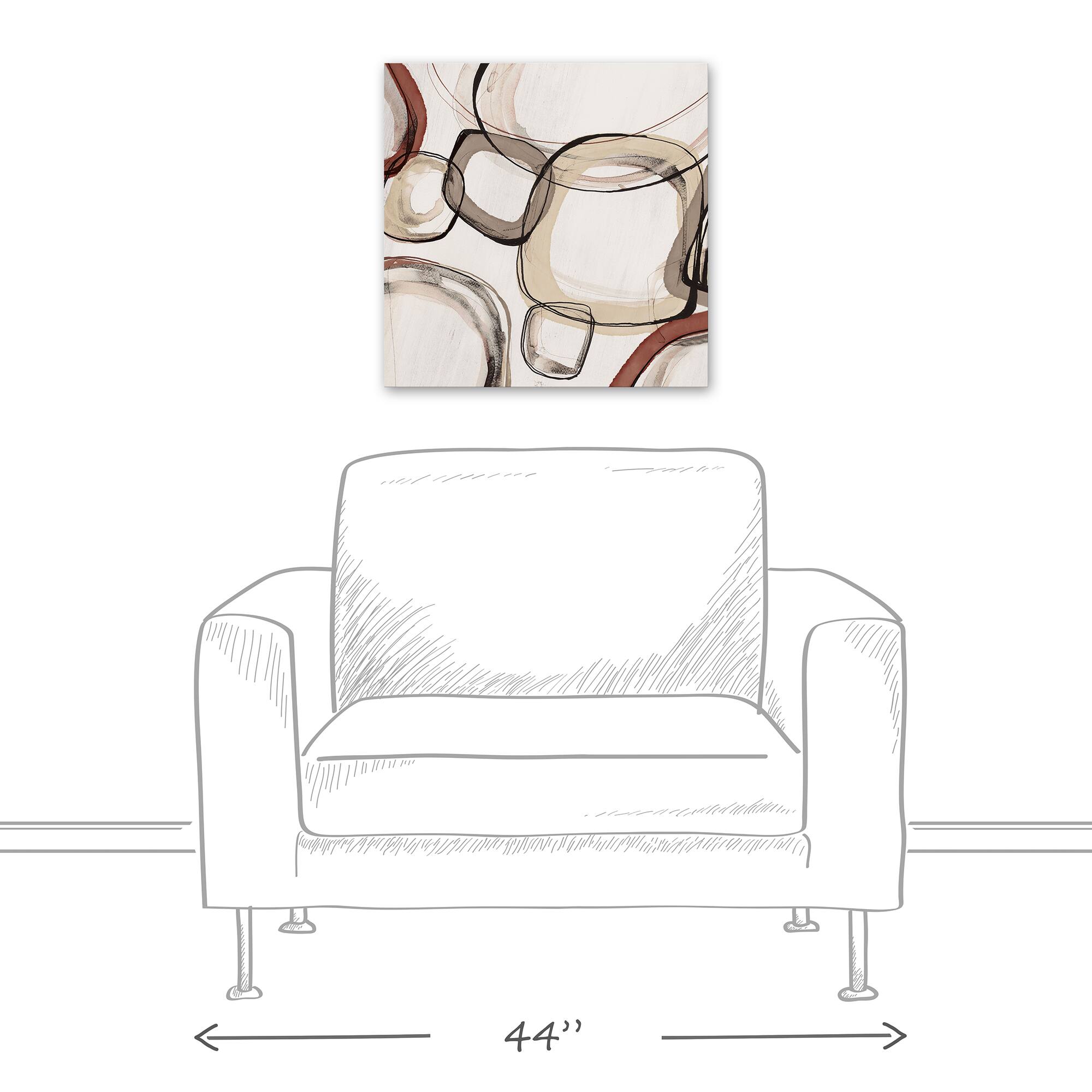 Traditional Urban Abstract 20" x 20" Canvas Wall Art