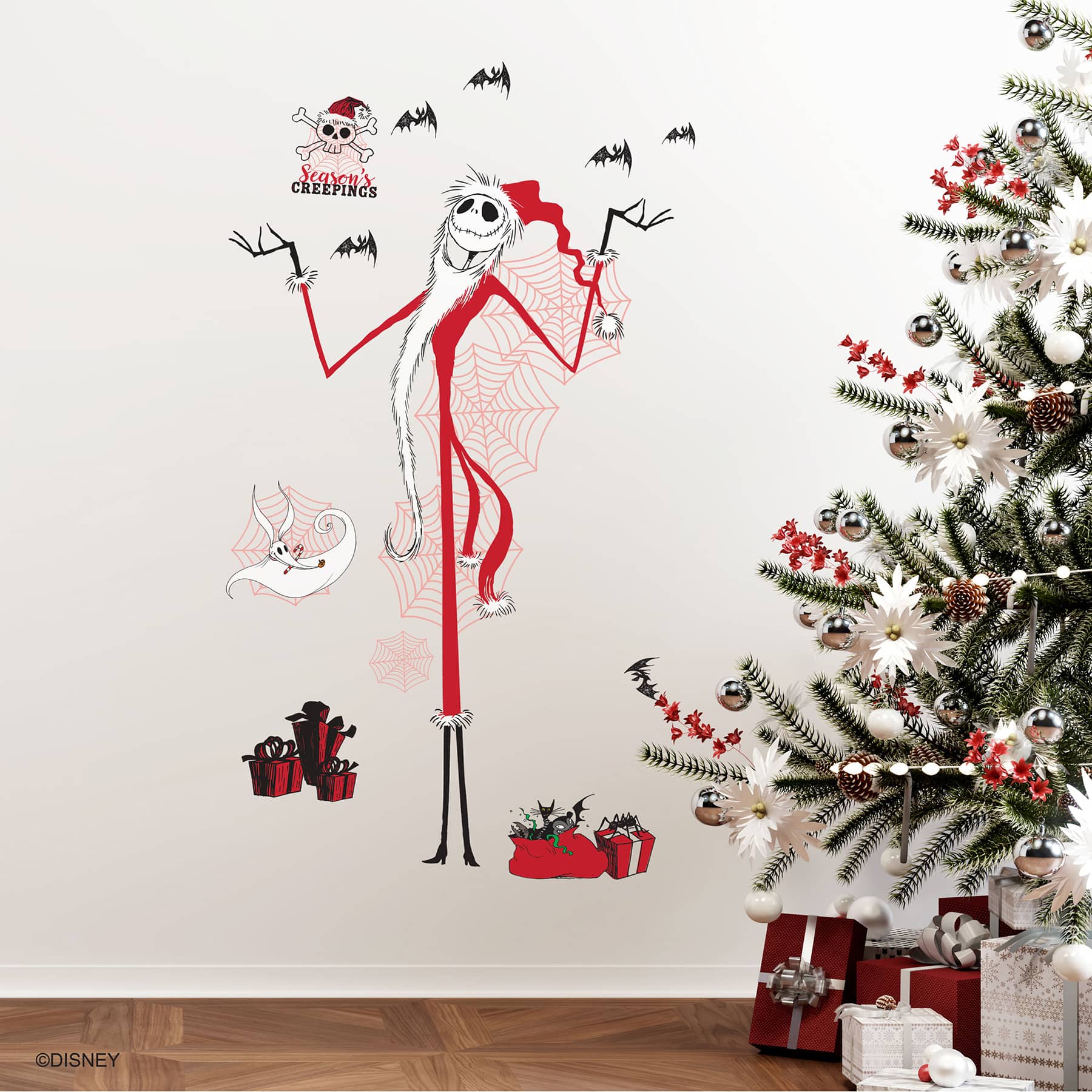 RoomMates Disney The Nightmare Before Christmas Holiday Giant Wall Decal Set