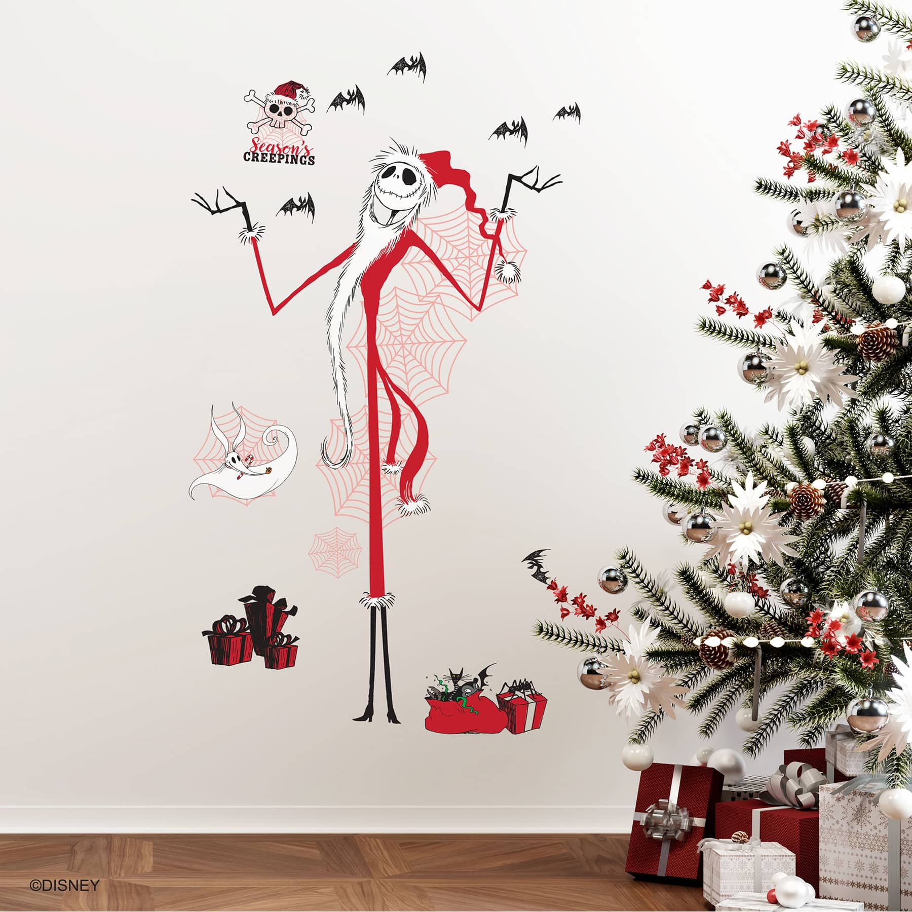 RoomMates Disney&#xAE; The Nightmare Before Christmas Holiday Giant Wall Decal Set