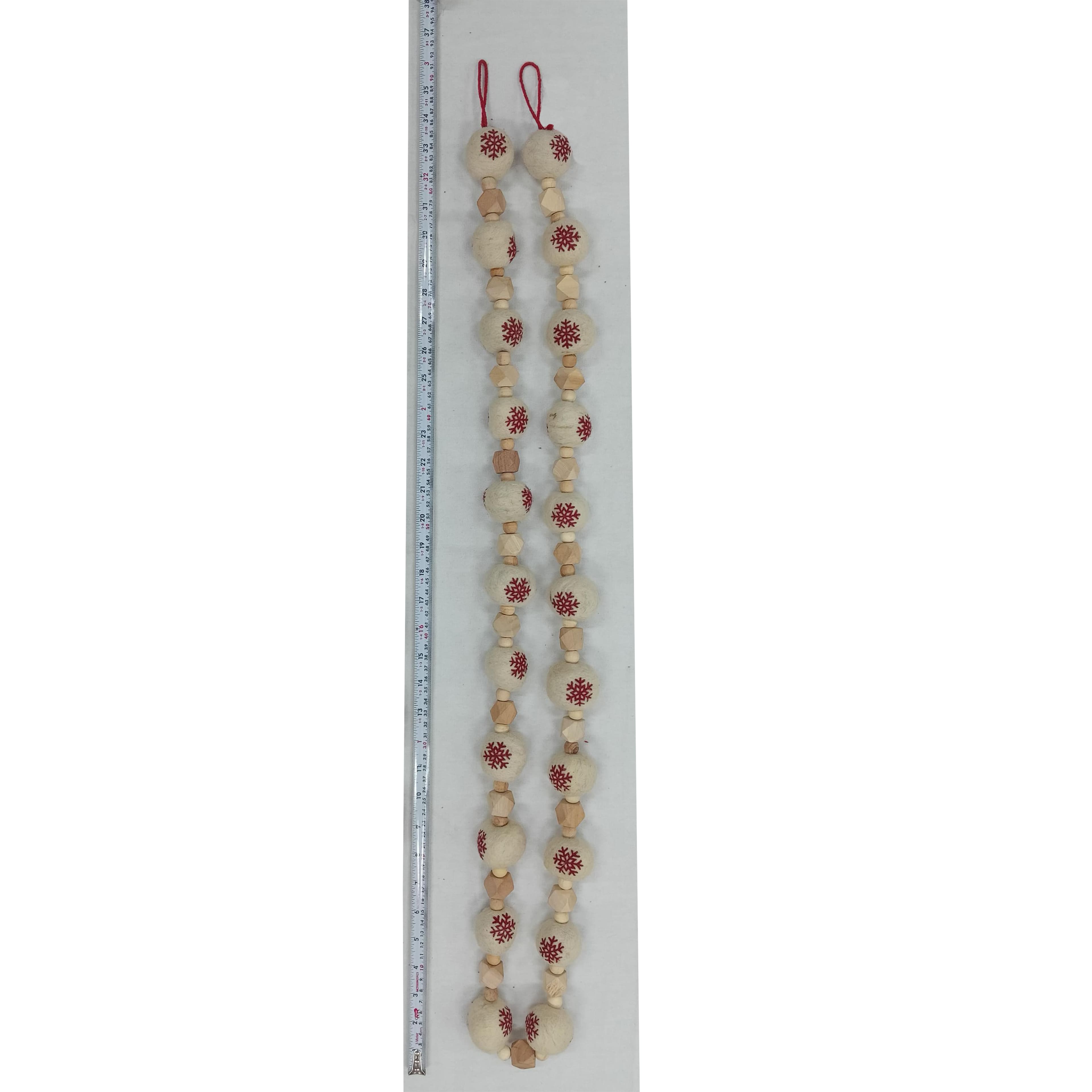 6ft. Wood Snowflake Ball Garland by Ashland&#xAE;