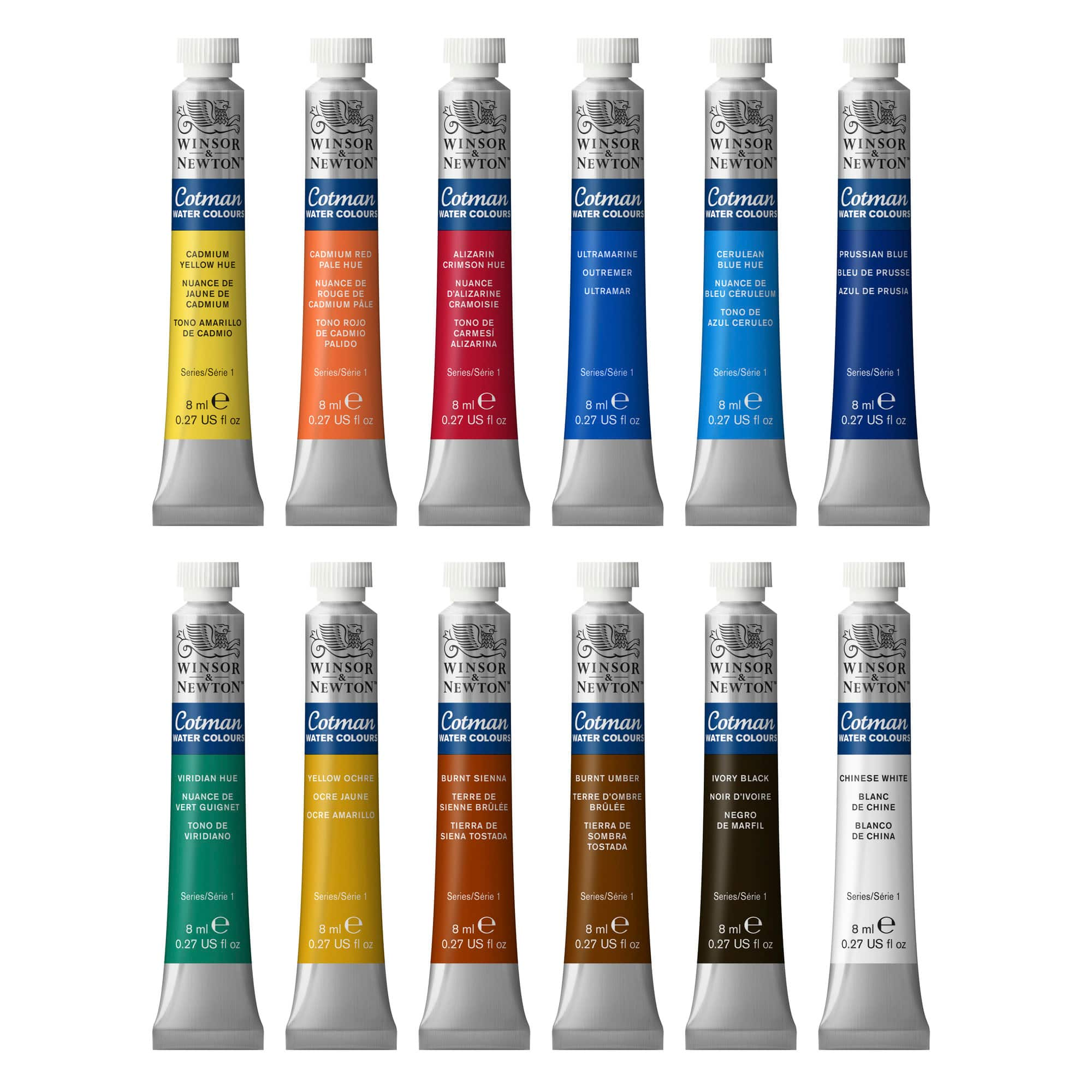 Winsor &#x26; Newton&#xAE; Cotman&#xAE; Water Colour 12 Tube Set - 8ml