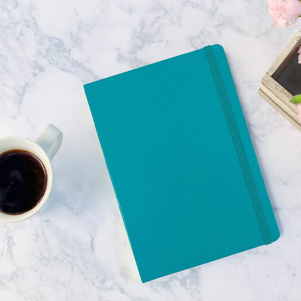 JAM Paper Large Hardcover Notebook with Elastic Band