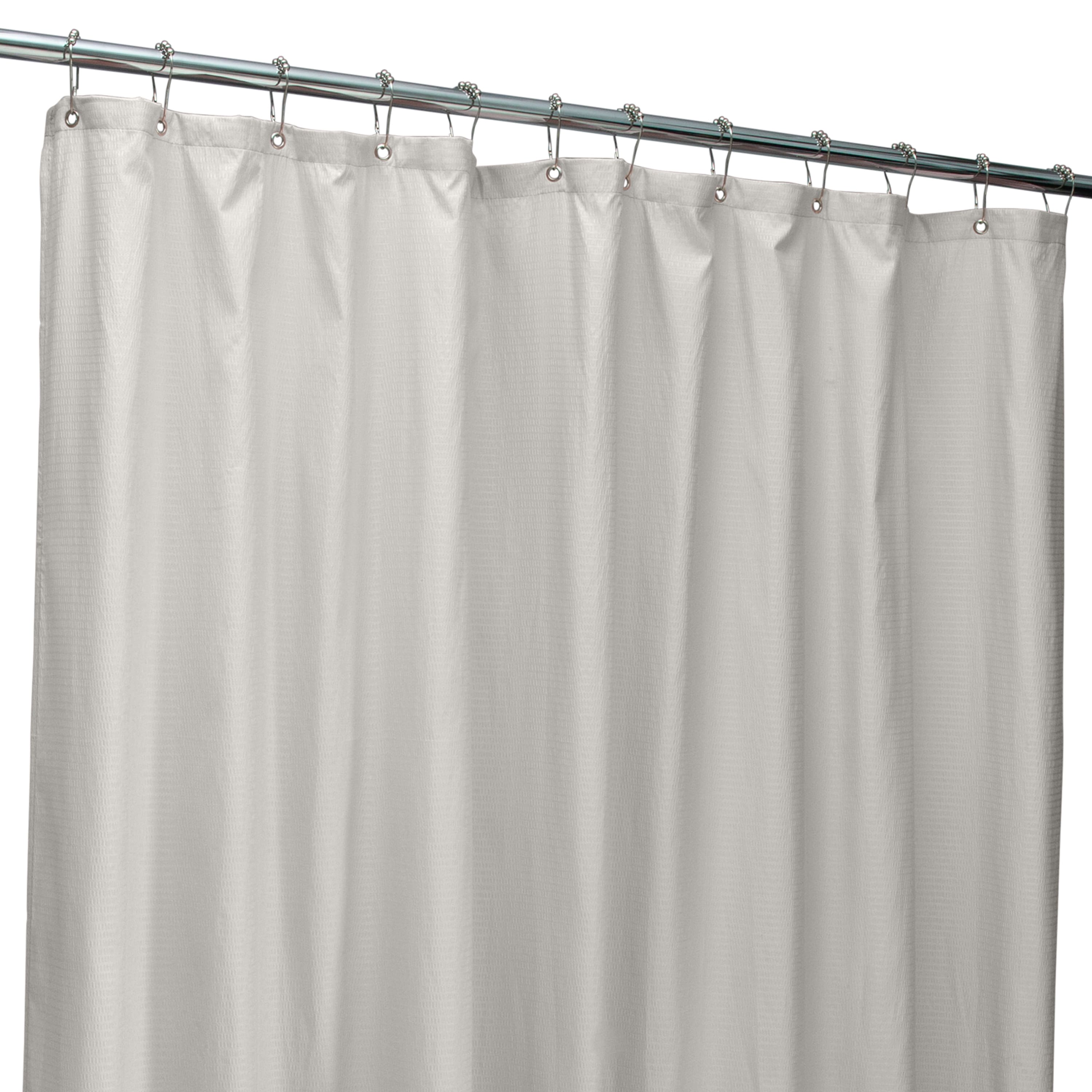 Bath Bliss Microfiber Soft Touch Dash Design Shower Curtain Liner