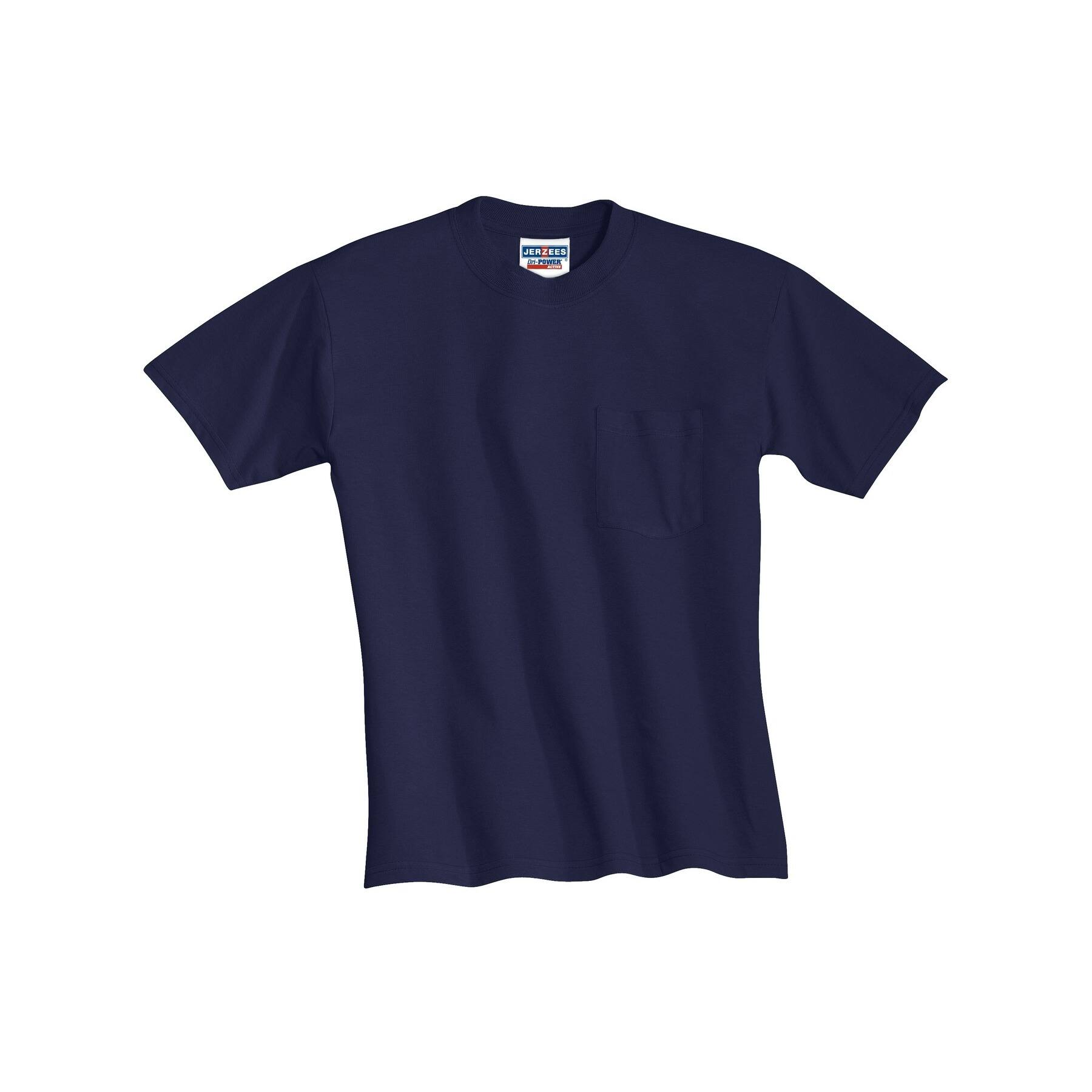 JERZEES® DRI-POWER® 50/50 Cotton/Poly Pocket T-Shirt