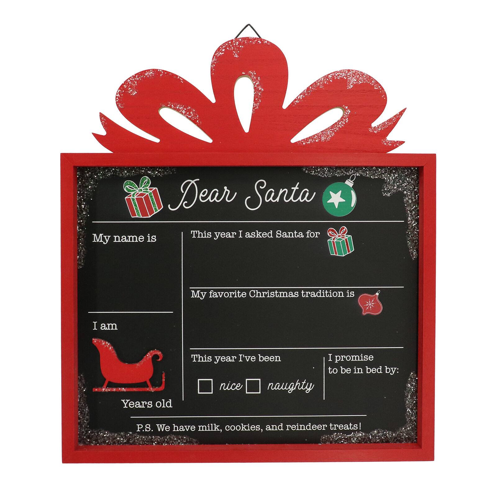 12x12 Dear Santa Chalkboard Kit, Photo Prop