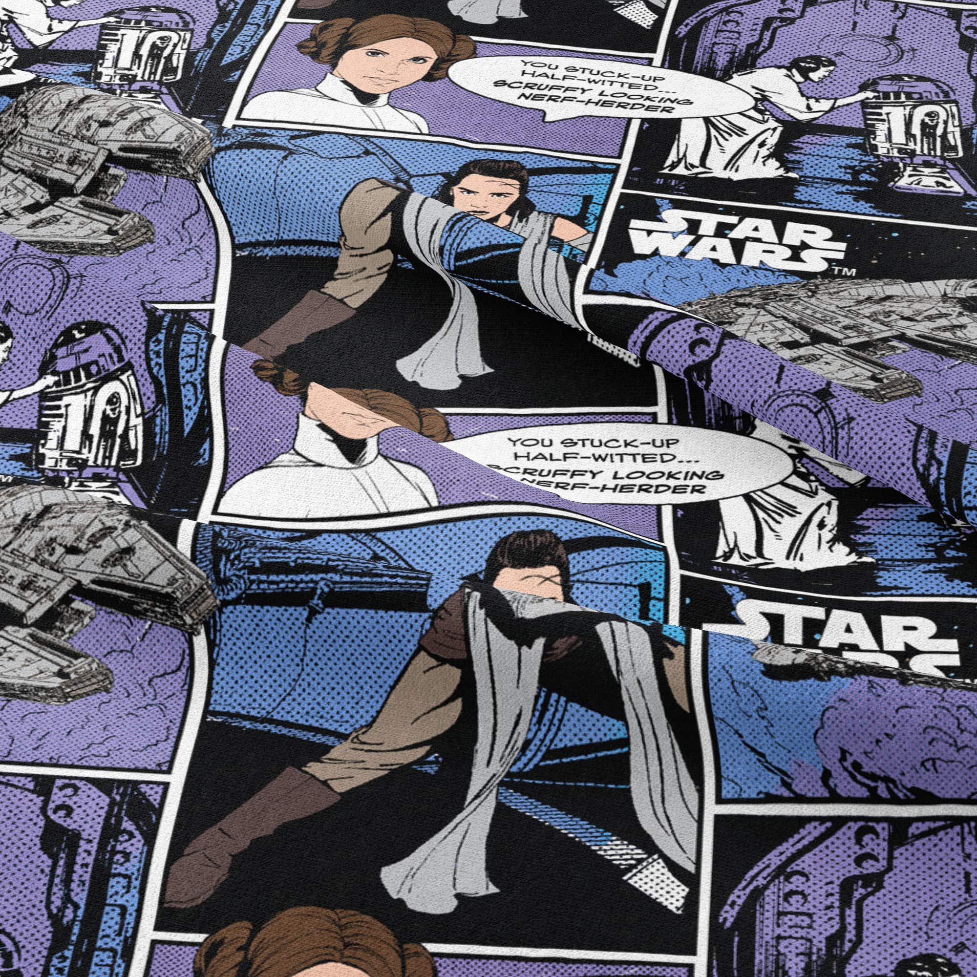 Star Wars&#x2122; Girl Power Comic Strip Cotton Fabric