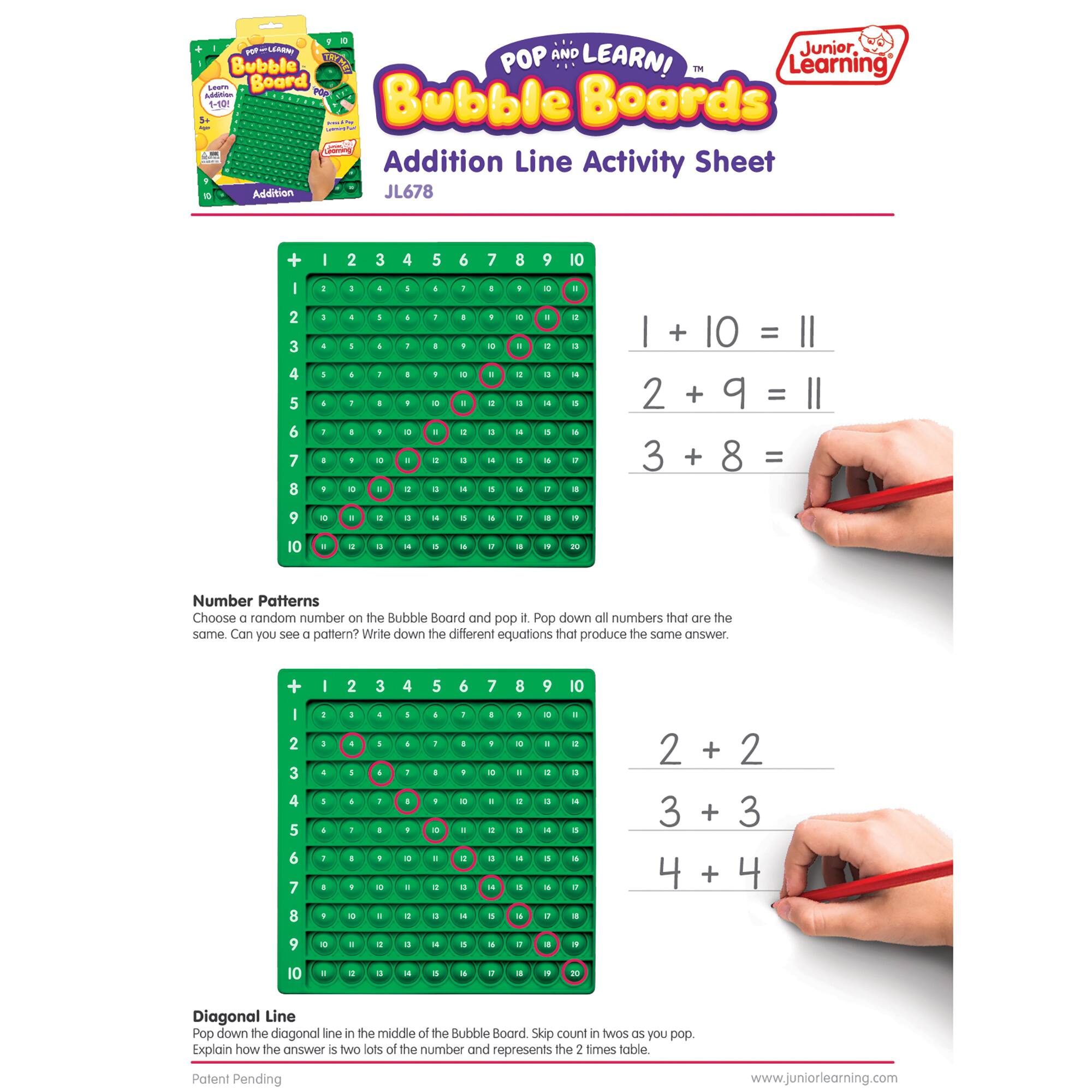 Junior Learning® Addition Bubble Board