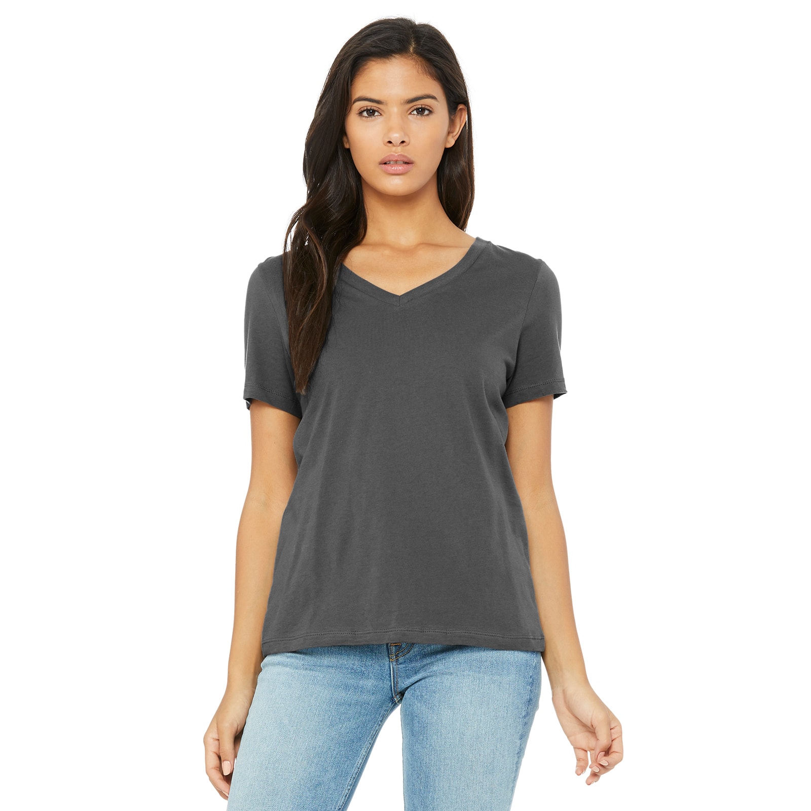 6 Pack: BELLA+CANVAS® Short Sleeve Women's V-Neck T-Shirt