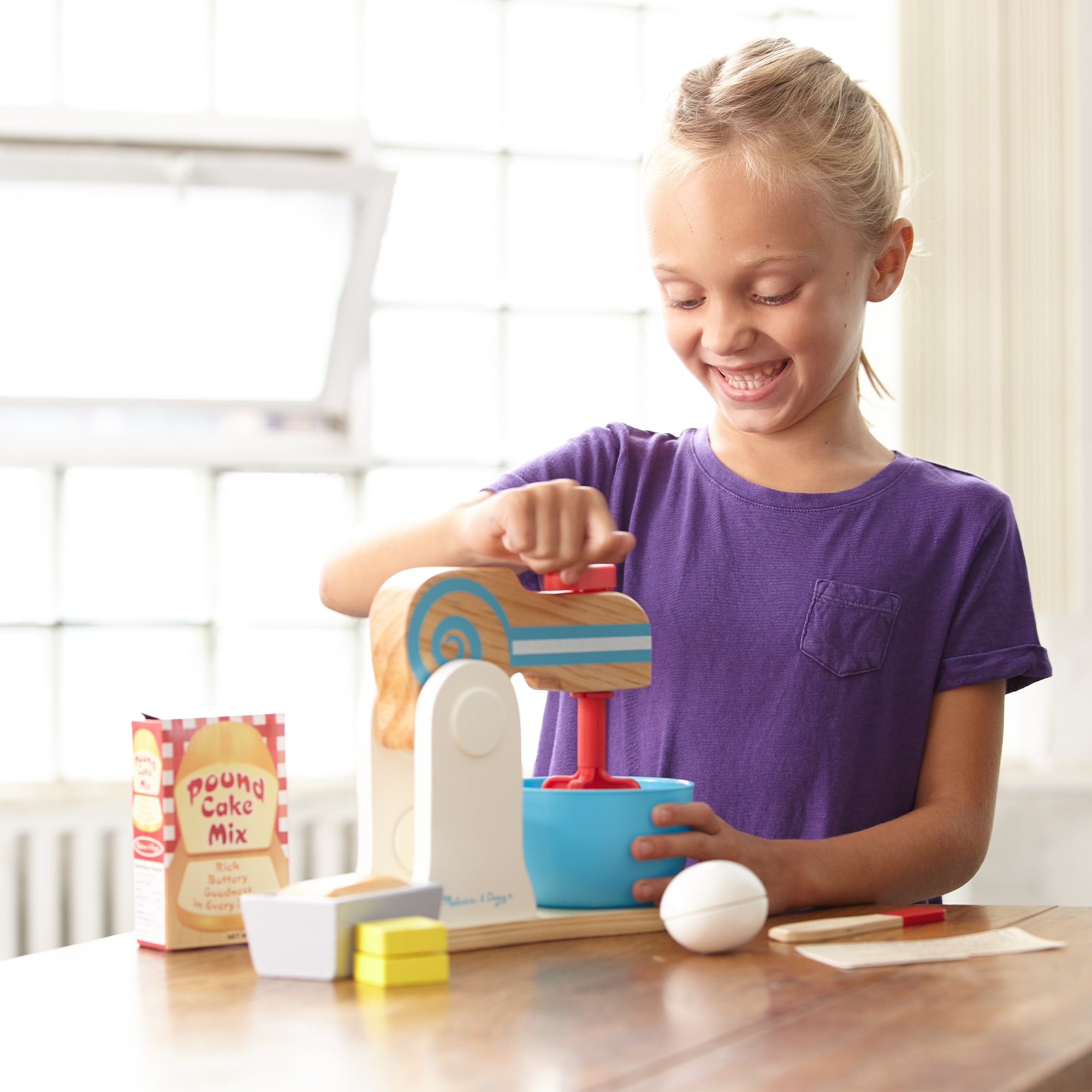 Wooden Simulation Make-A-Cake Mixer Set With A Crank That Mixer Wood Chip  Delicious of Fun Moving Parts Hands-On Cooking Play - Bed Bath & Beyond -  36856960